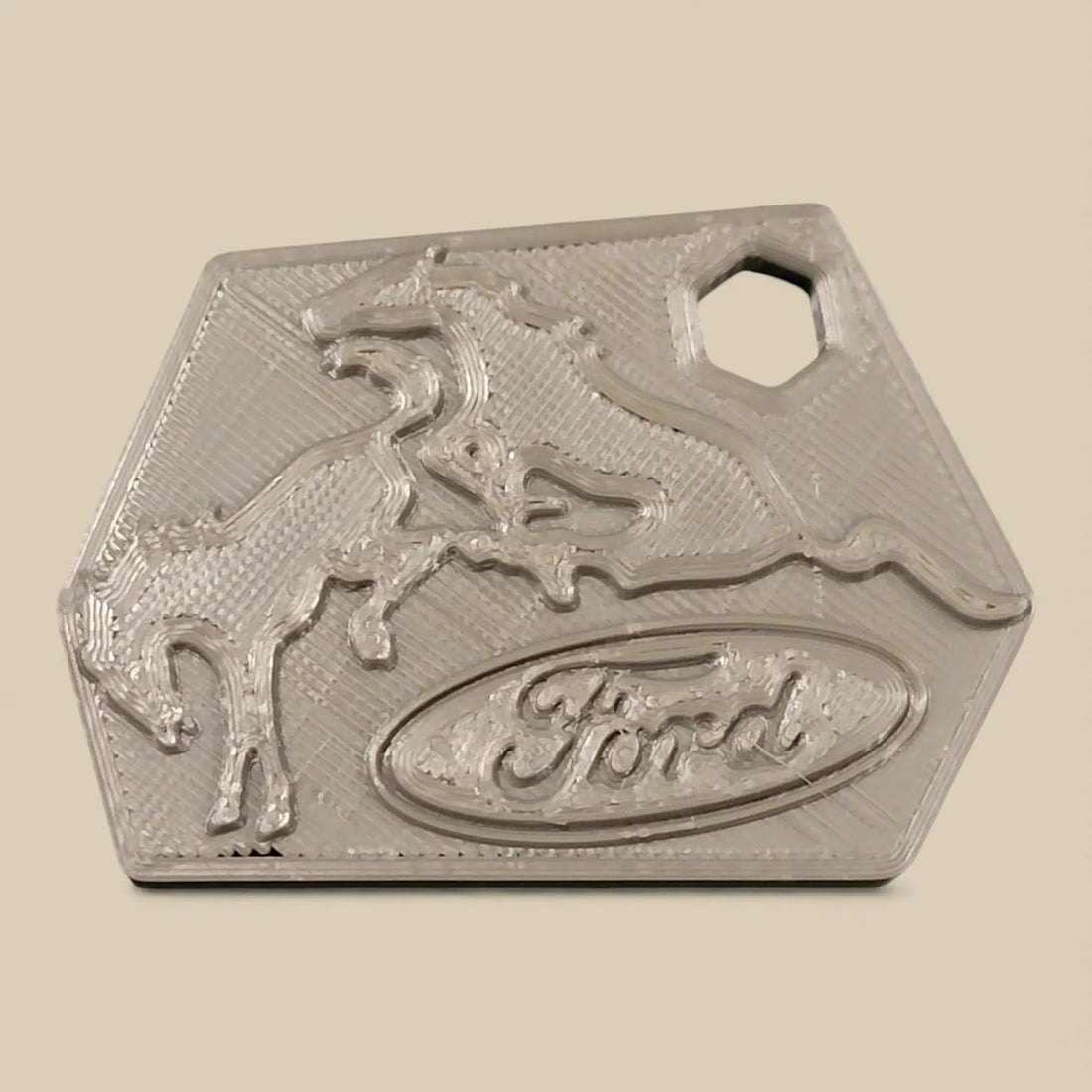 Ford Keychain featuring Mustang and Bronco horse design
