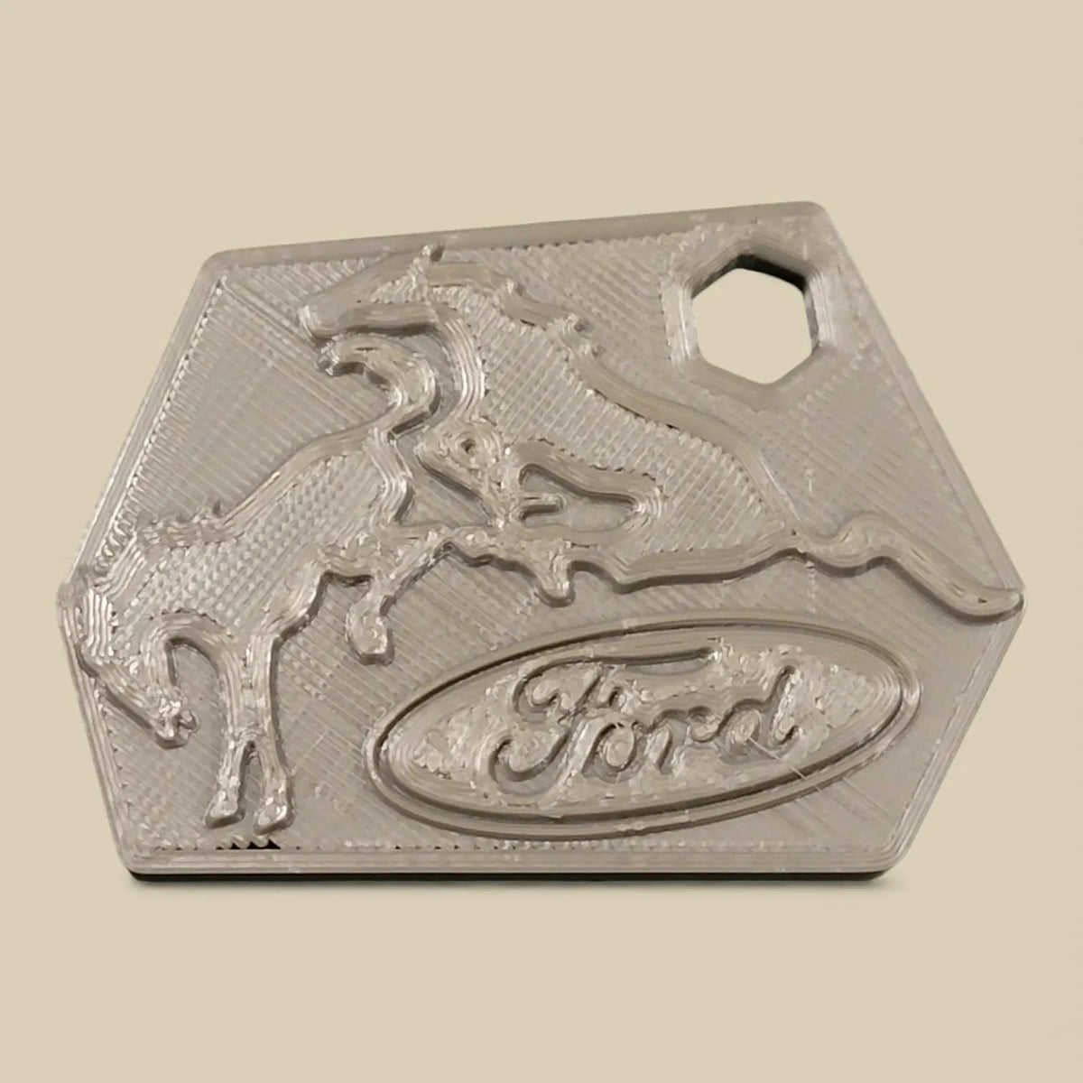 Ford Keychain featuring Mustang and Bronco horse design