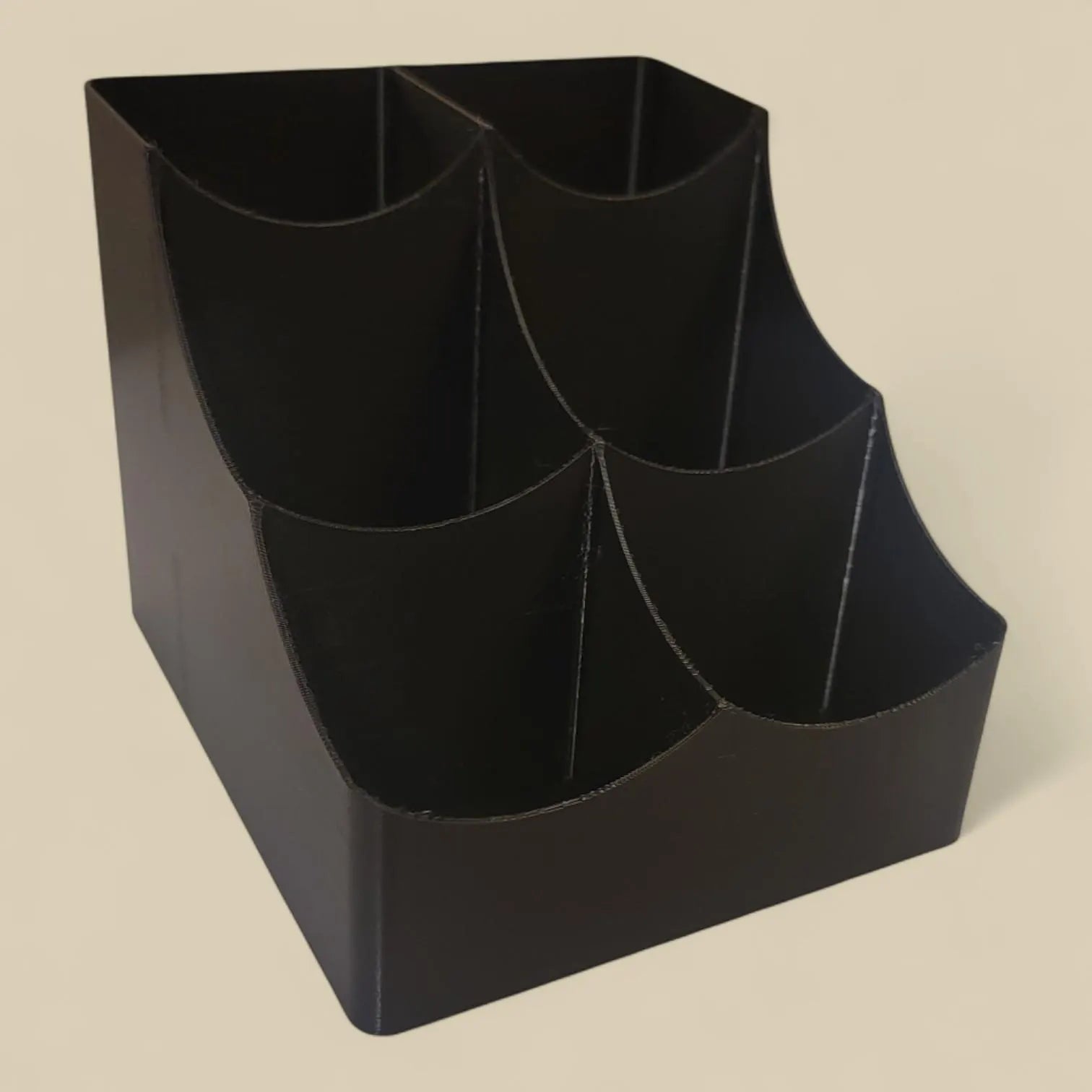 Desk Organizer with 6 Compartments - Stylish Office Supply Holder for Pens, Pencils & Markers