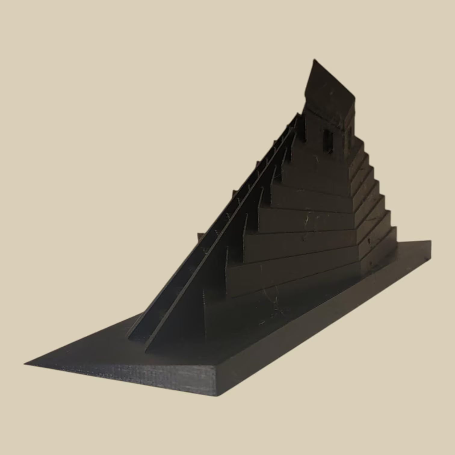 Forced Perspective Mayan Temple – Optical Illusion Piece for Decor