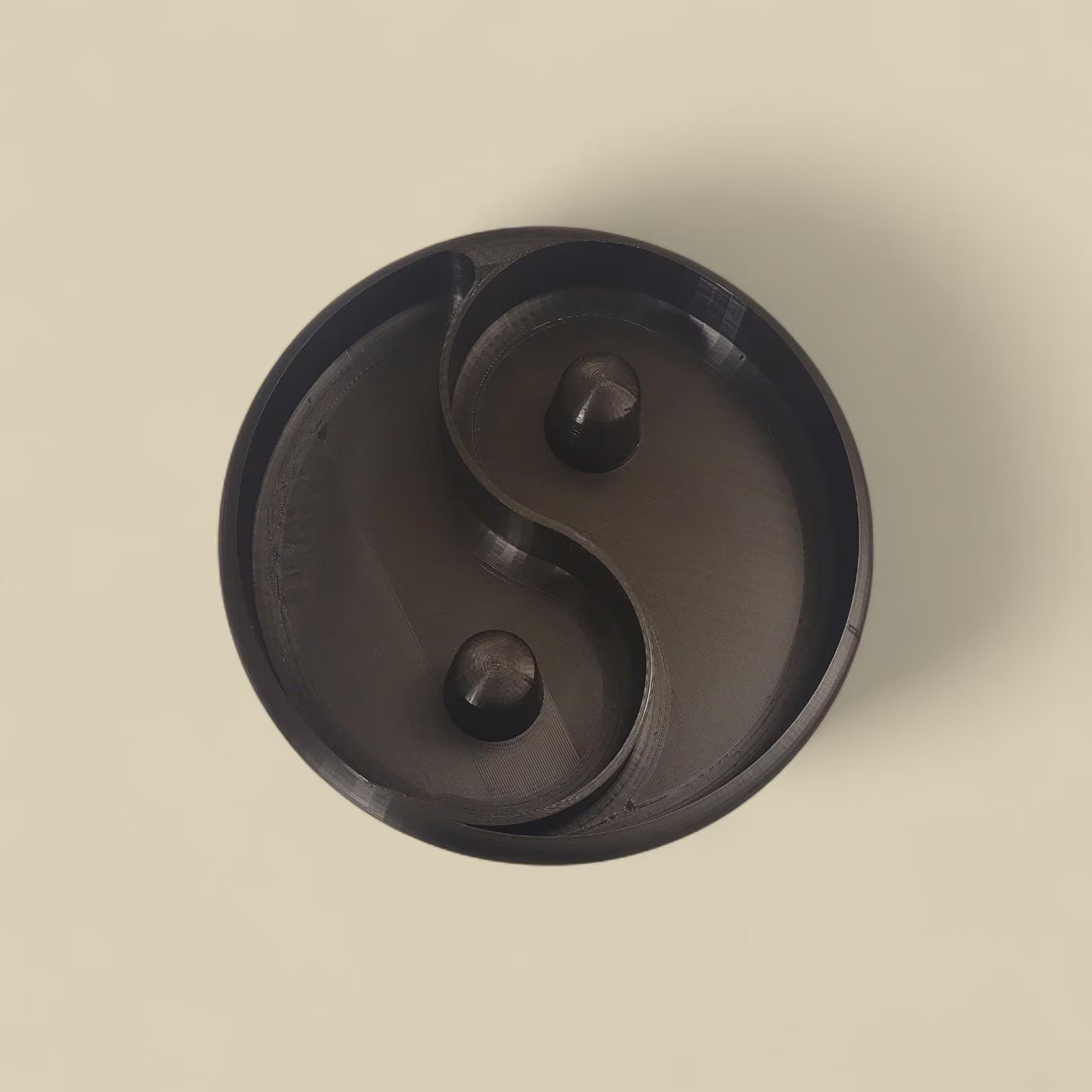 Yin Yang Nut Bowl - Large Serving Bowl for Nuts, Snacks, and Candy - 8" Diameter