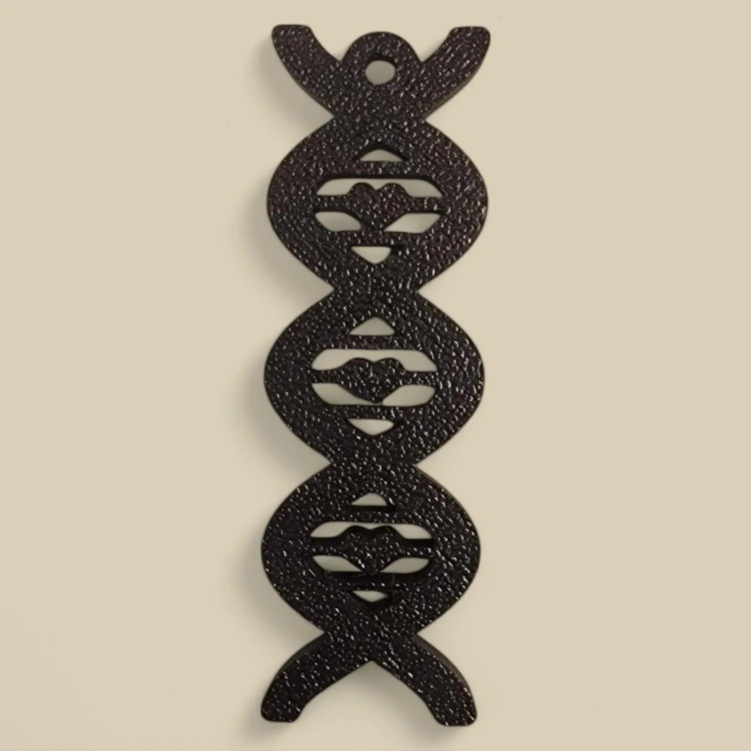 DNA Keychain – Flat Double Helix Science Gift, Durable Biologist Key Ring, Genetics Accessory for Scientists & Students