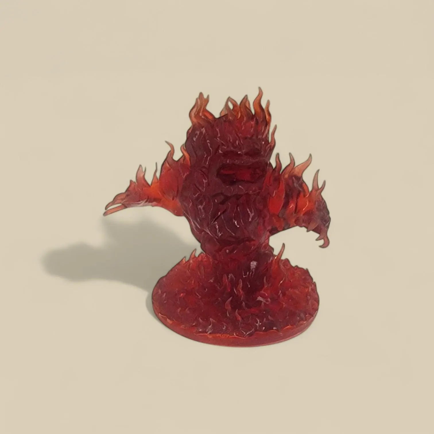 Fire Elemental Miniature with Base – 2.5" Resin Fantasy Mini for D&D, TTRPG, or Display