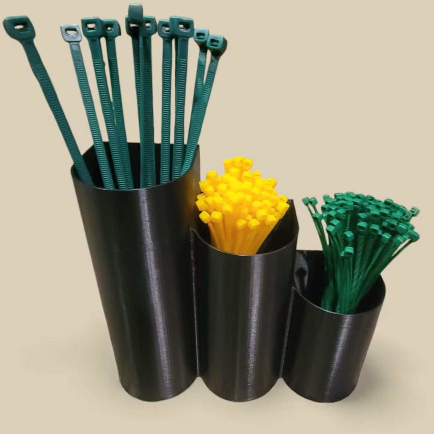 Zip Tie Holder – Wall Mountable Tiered Organizer for Zip-Ties and More!