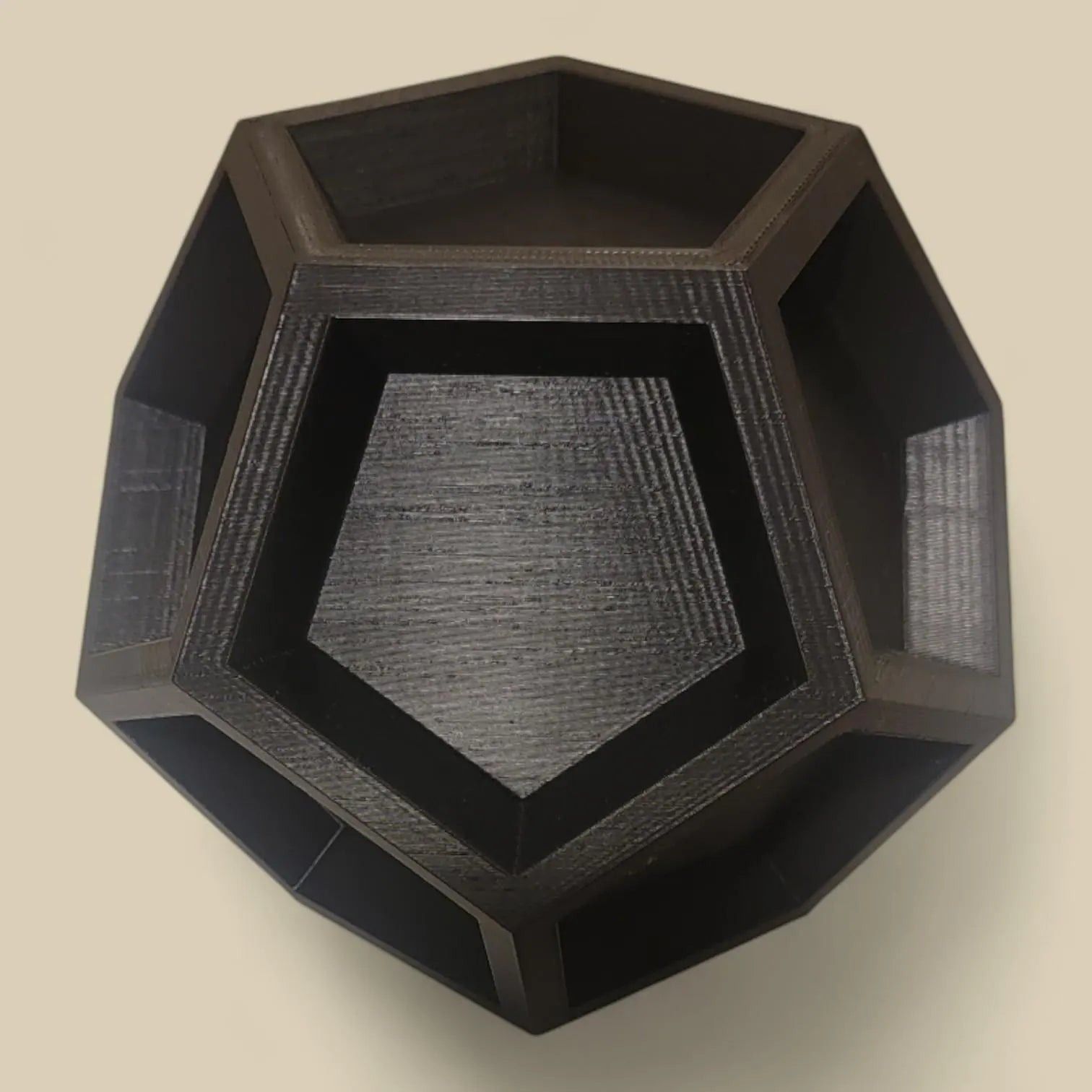 Concave Dodecahedron - Geometric Art - Unique Math Shape Home or Desk Decor