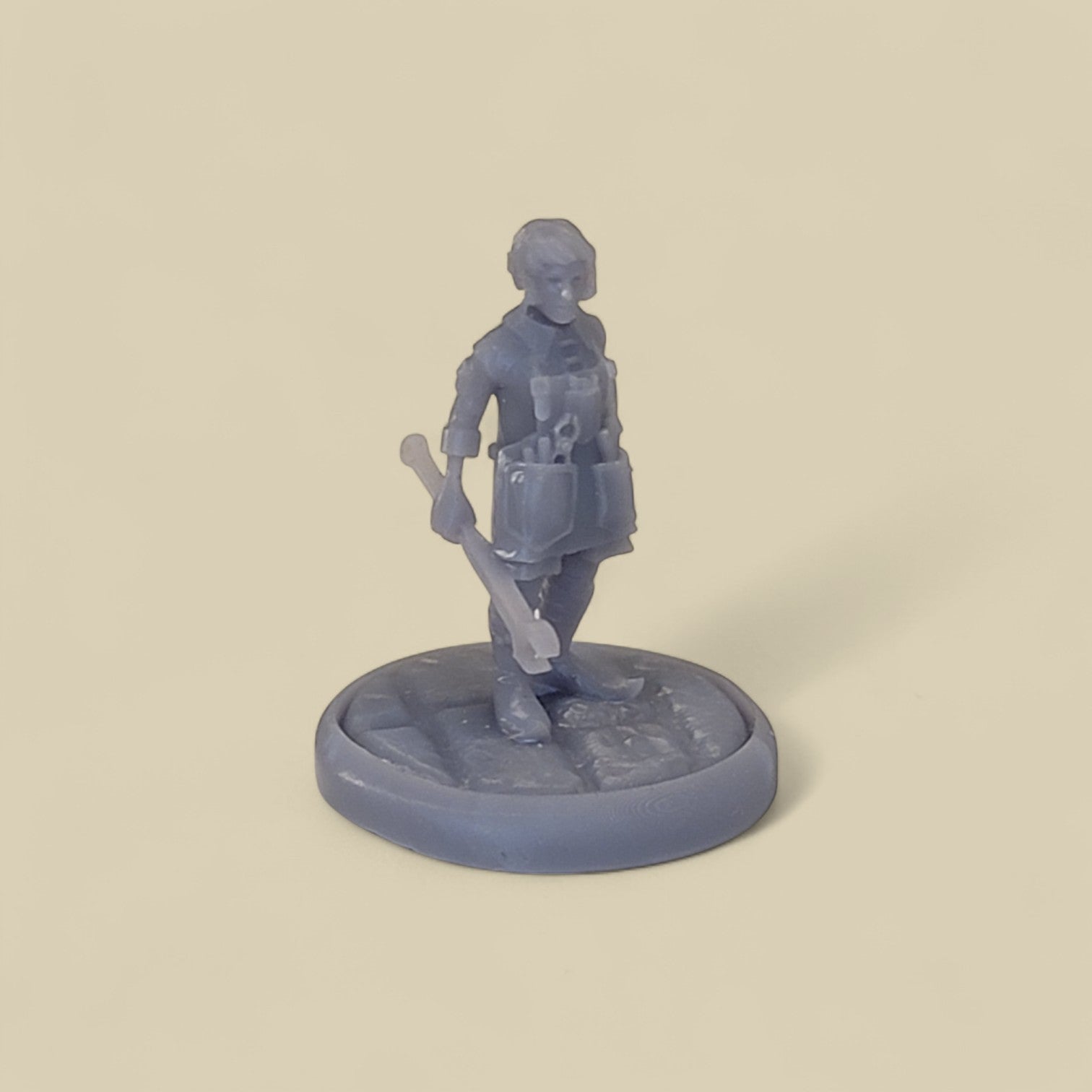 Rock Gnome Miniature with Base – Resin Figurine for Tabletop Games