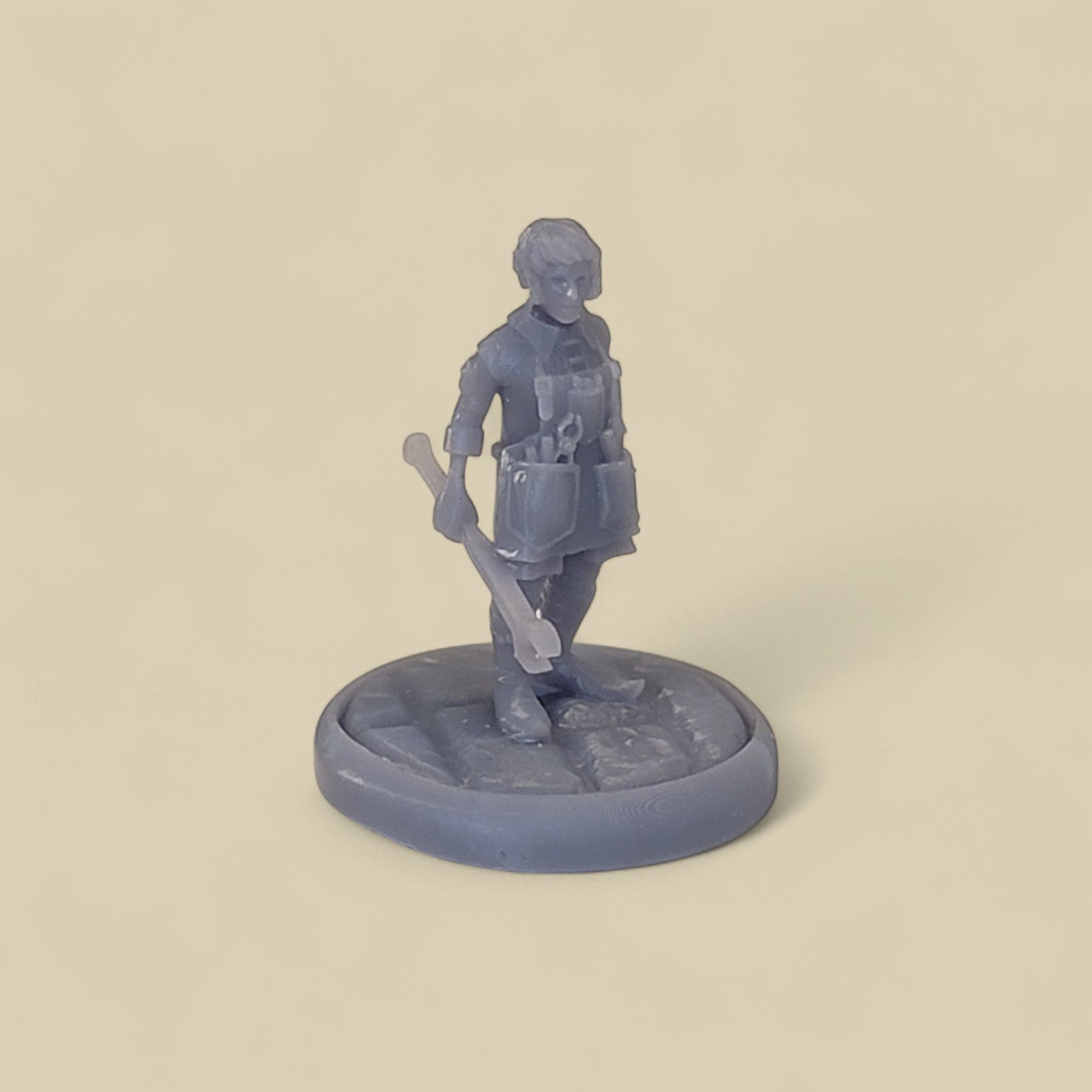 Rock Gnome Miniature with Base – Resin Figurine for Tabletop Games