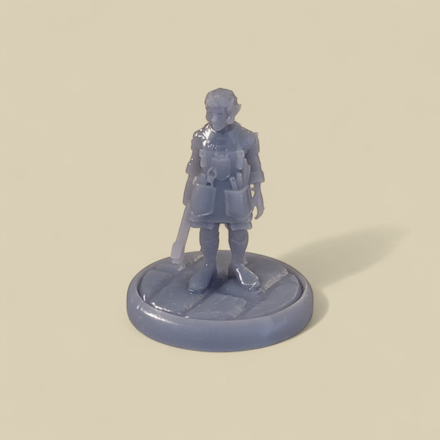 Rock Gnome Miniature with Base – Resin Figurine for Tabletop Games