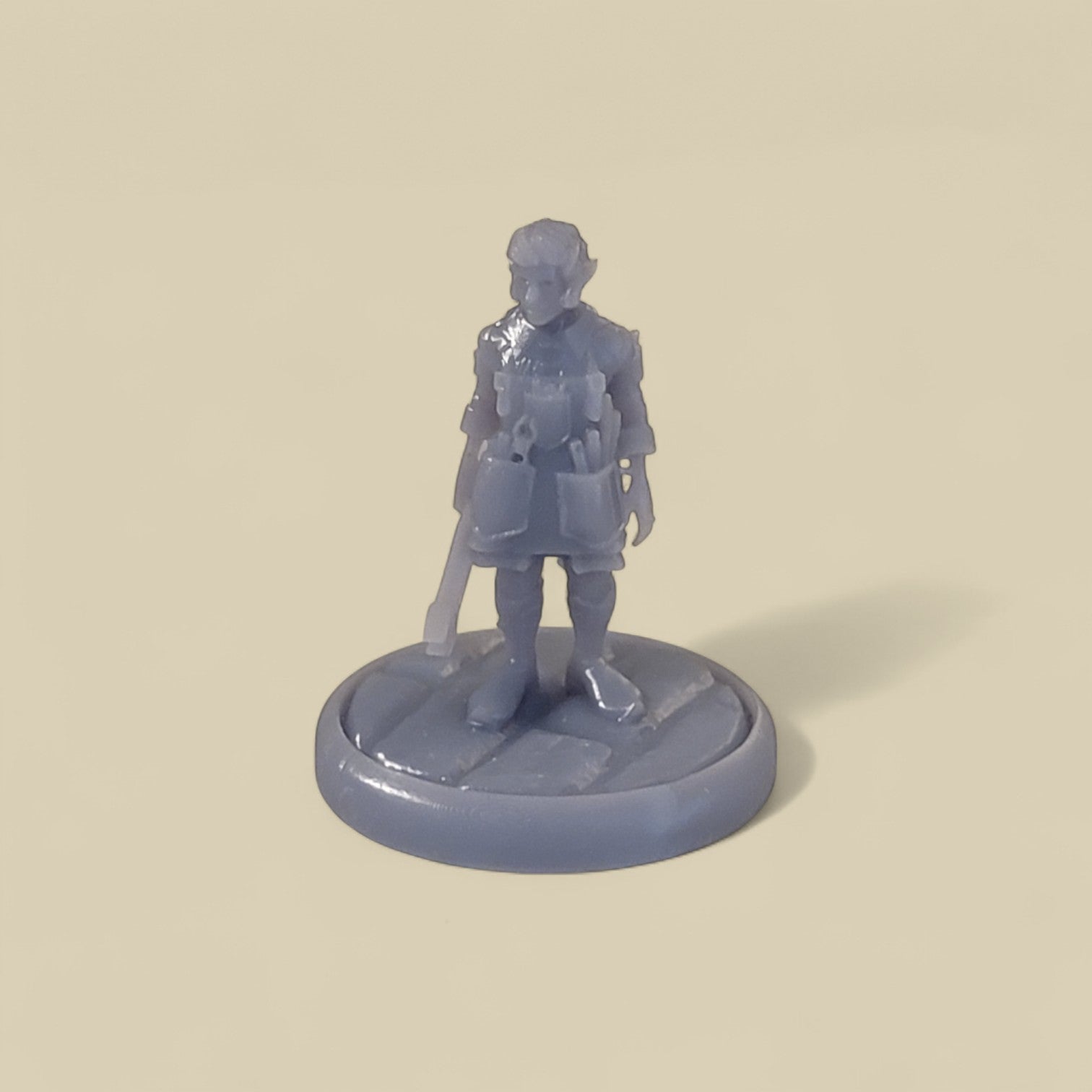 Rock Gnome Miniature with Base – Resin Figurine for Tabletop Games