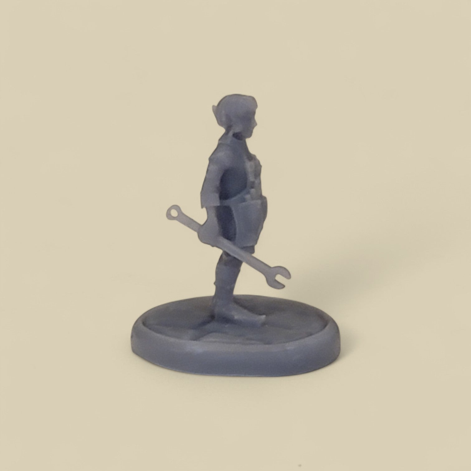 Rock Gnome Miniature with Base – Resin Figurine for Tabletop Games