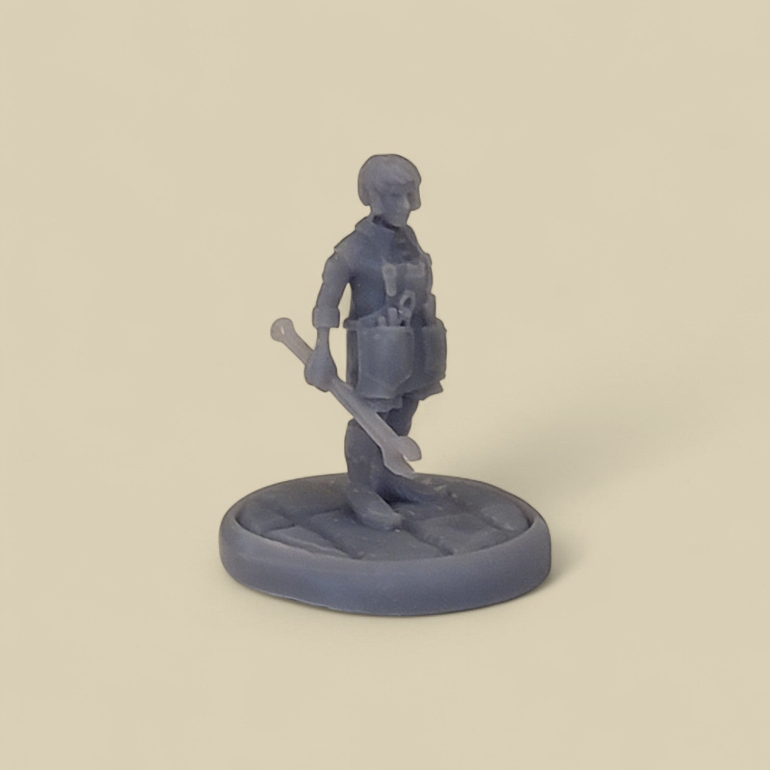 Rock Gnome Miniature with Base – Resin Figurine for Tabletop Games