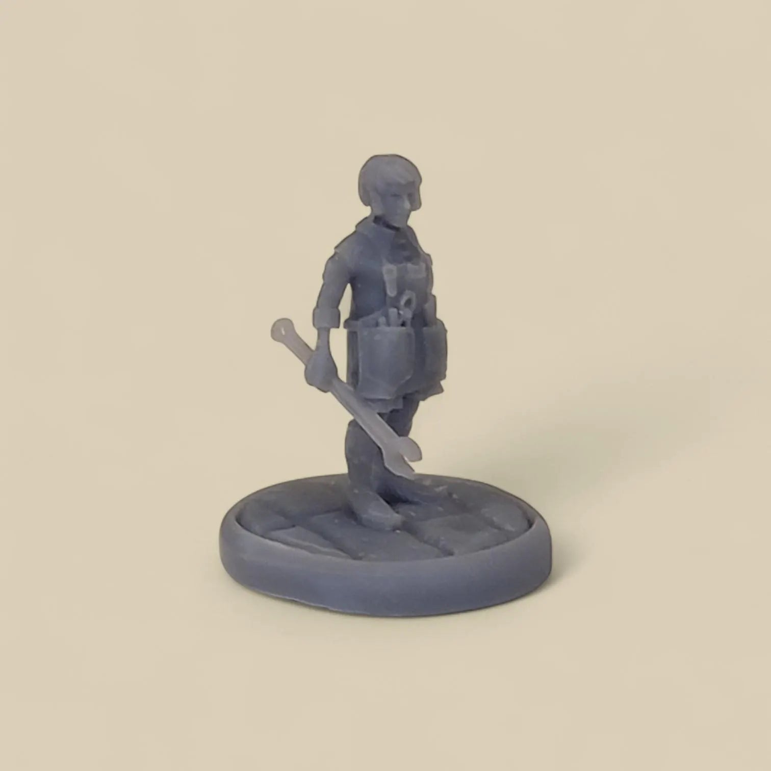 Rock Gnome Miniature with Base – Resin Figurine for Tabletop Games