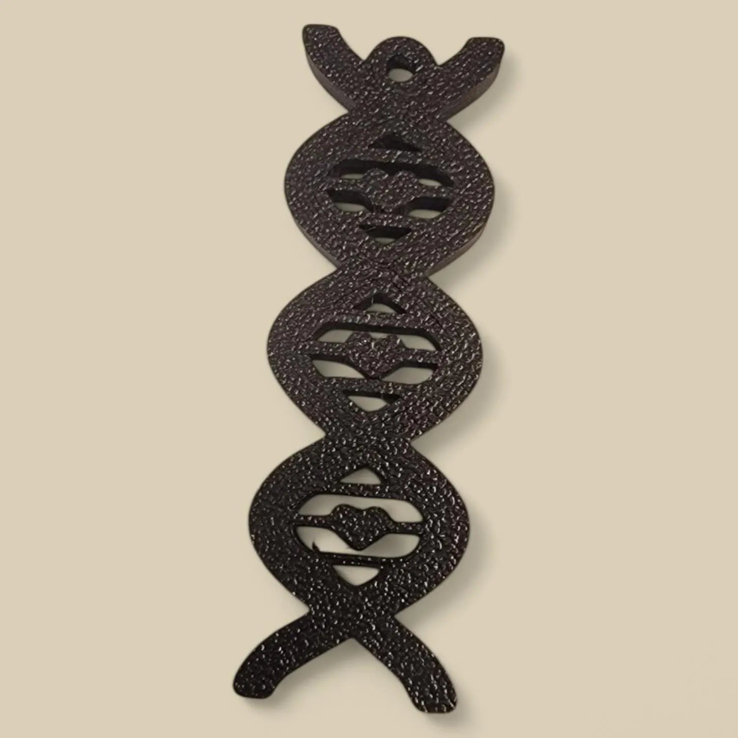DNA Keychain – Flat Double Helix Science Gift, Durable Biologist Key Ring, Genetics Accessory for Scientists & Students