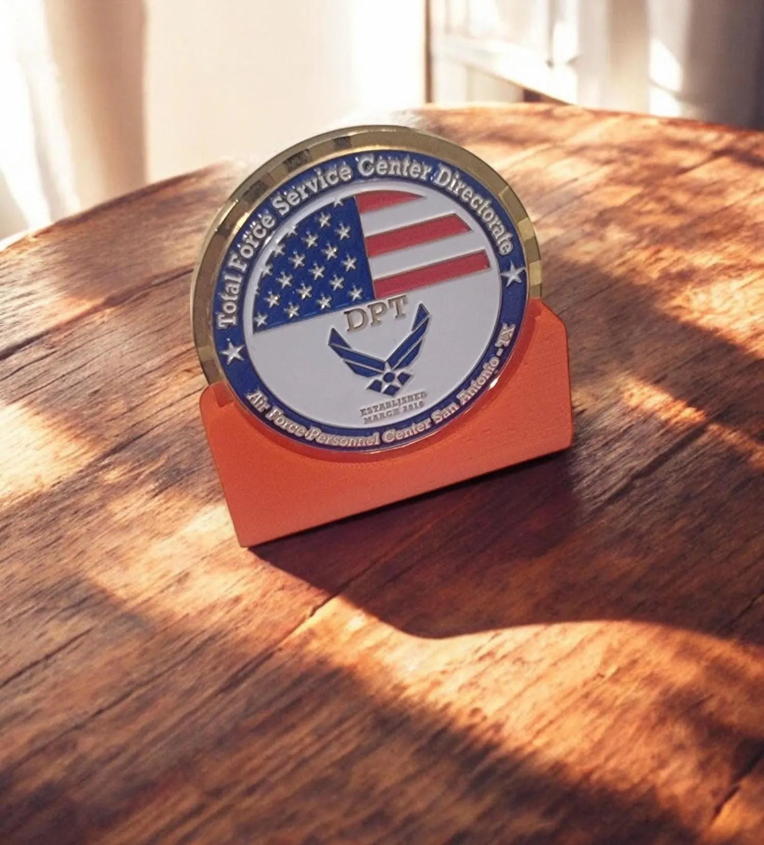 Stand for Challenge Coin – Lightweight Challenge Coin Holder, Display Challenge Coins