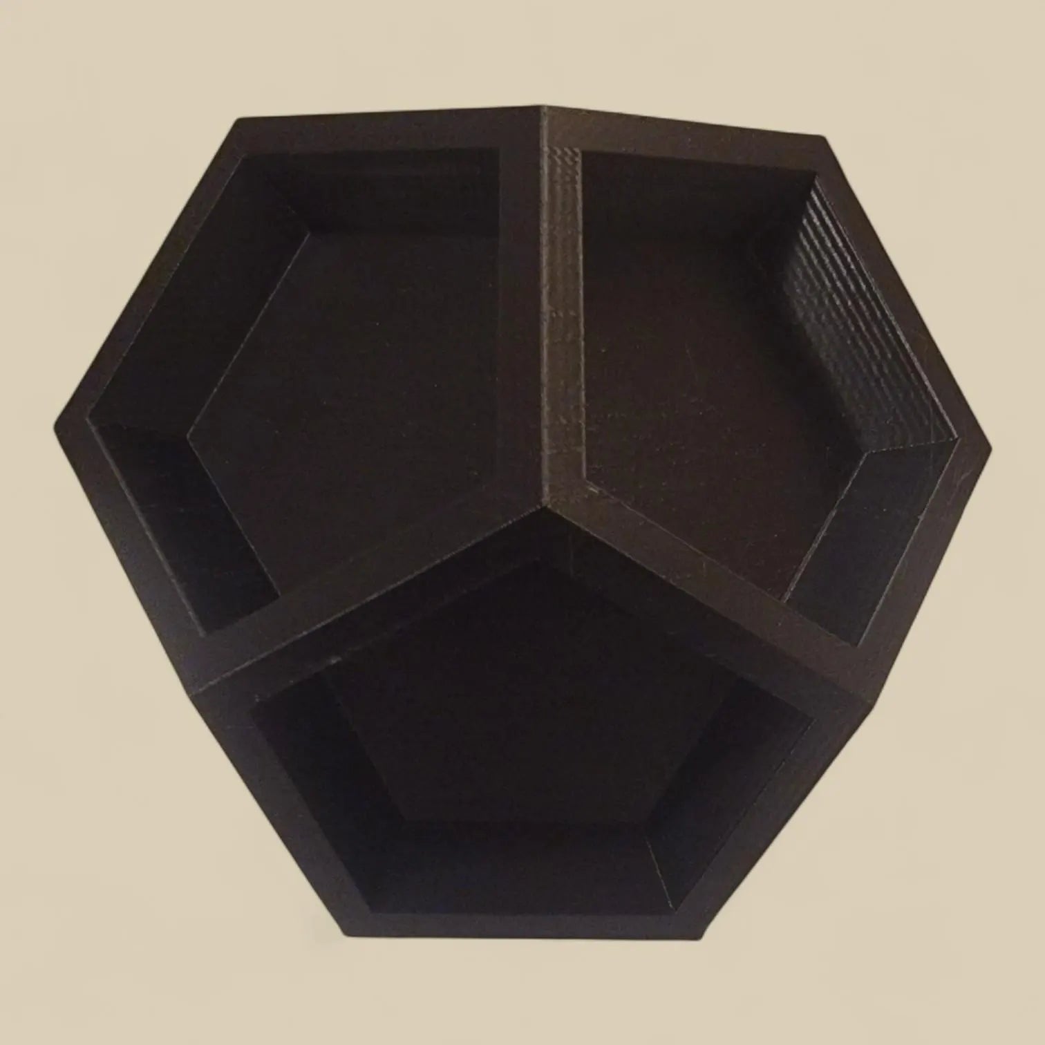 Concave Dodecahedron - Geometric Art - Unique Math Shape Home or Desk Decor