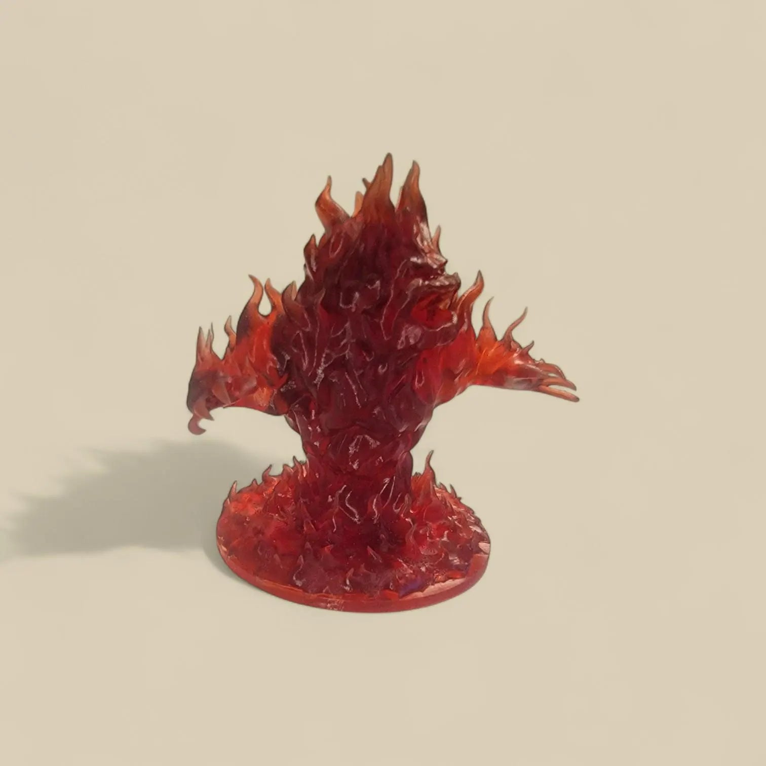 Fire Elemental Miniature with Base – 2.5" Resin Fantasy Mini for D&D, TTRPG, or Display