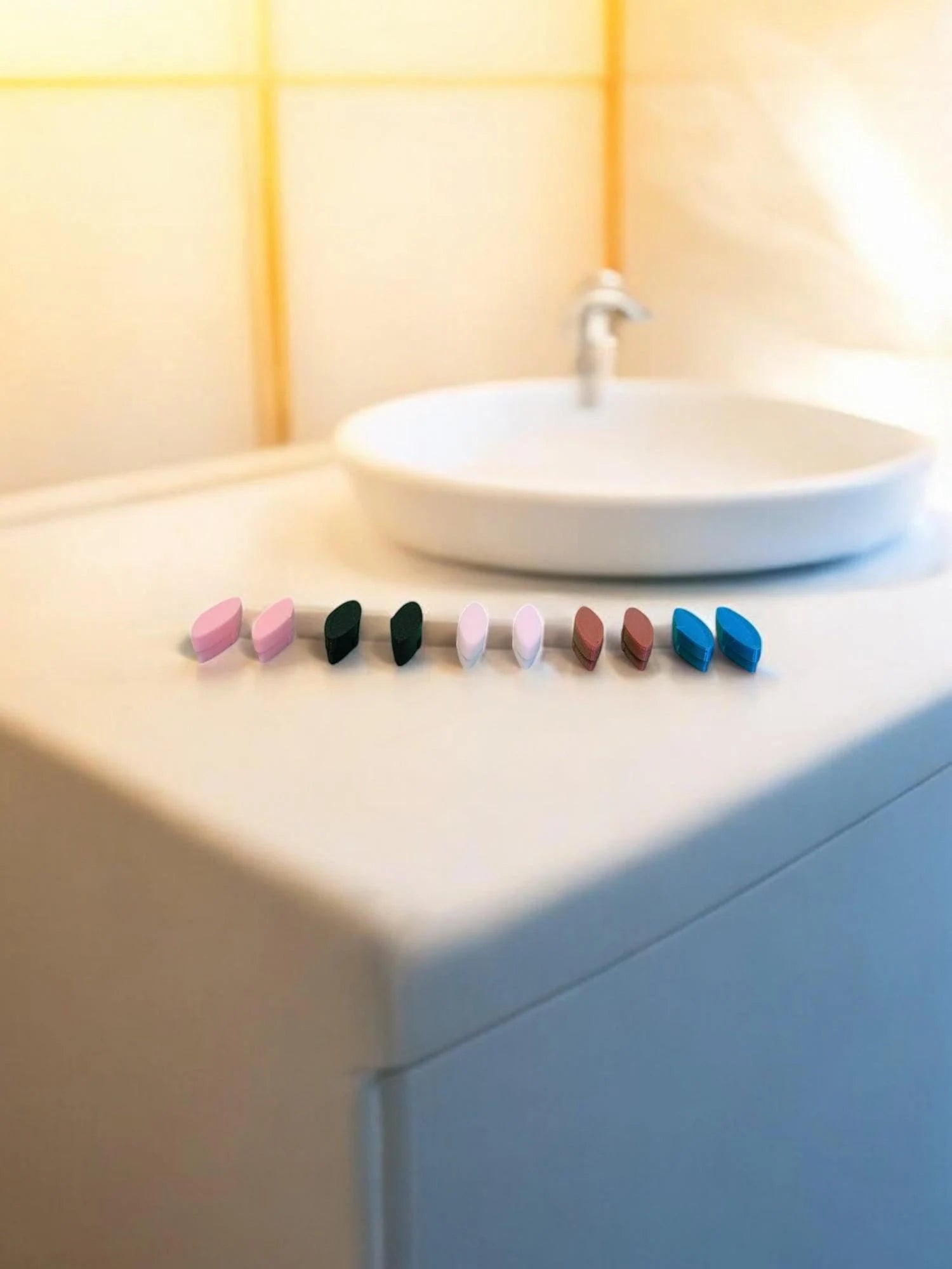 Toilet Seat Bumpers - Set of Two - Perfect Fit Replacement for Kohler 1133070, Choose Your Color!