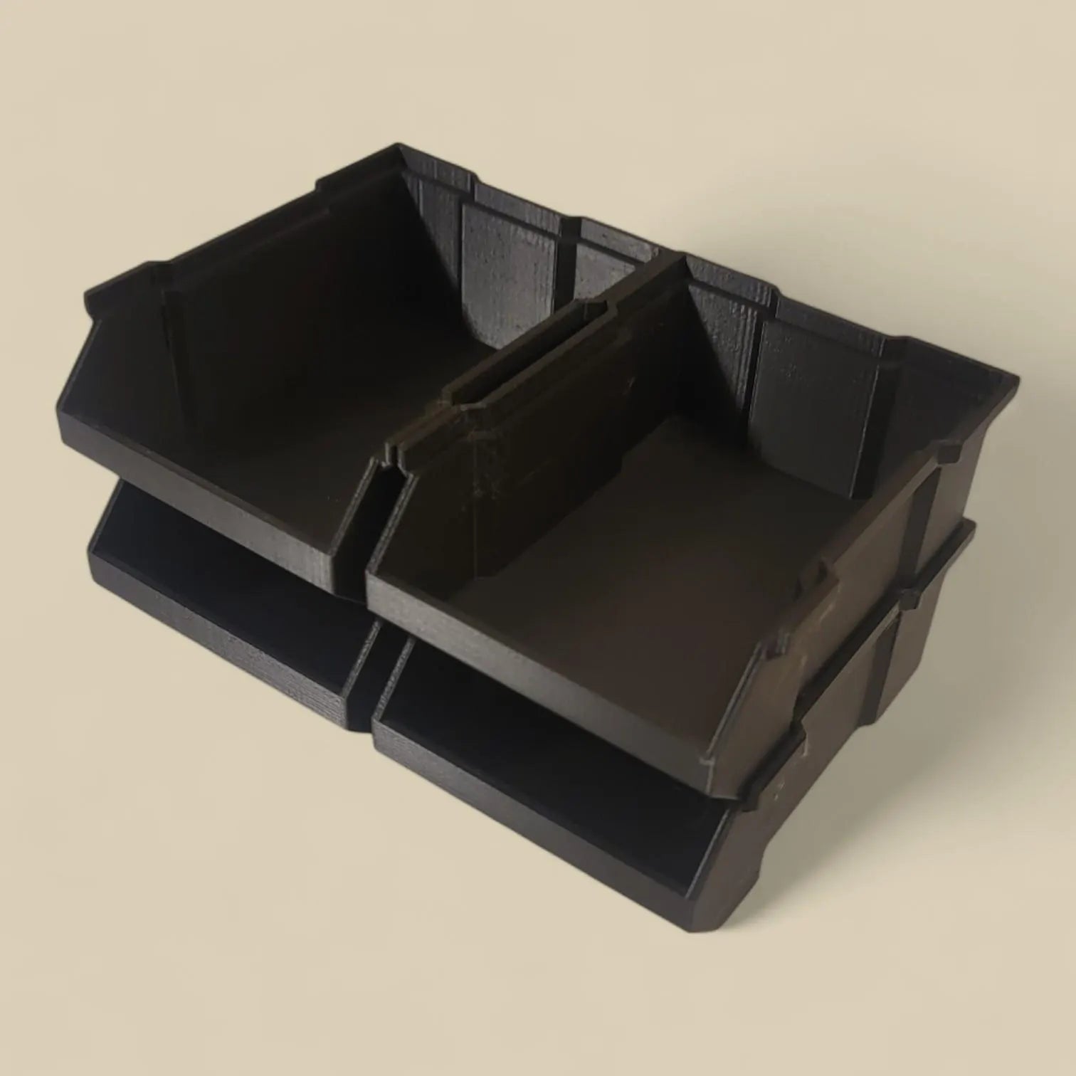 Stackable Storage Bins — Modular Organizers for Garage, Workshop, or Desk — Great for Small Parts!