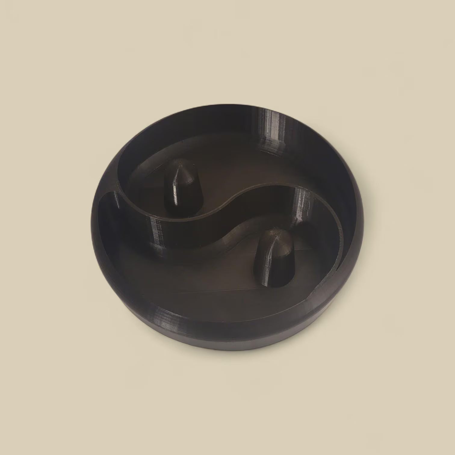 Yin Yang Nut Bowl - Large Serving Bowl for Nuts, Snacks, and Candy - 8" Diameter