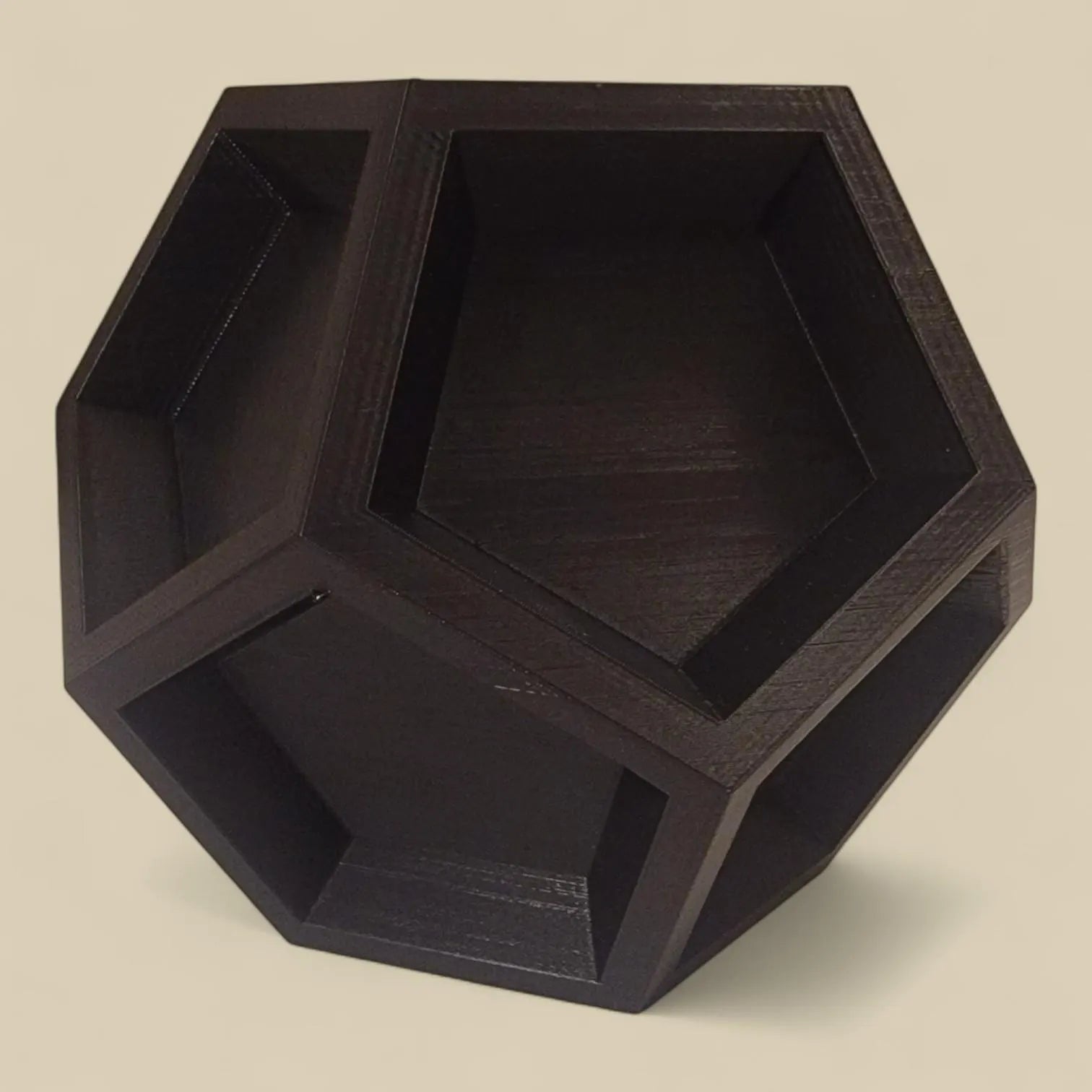 Concave Dodecahedron - Geometric Art - Unique Math Shape Home or Desk Decor
