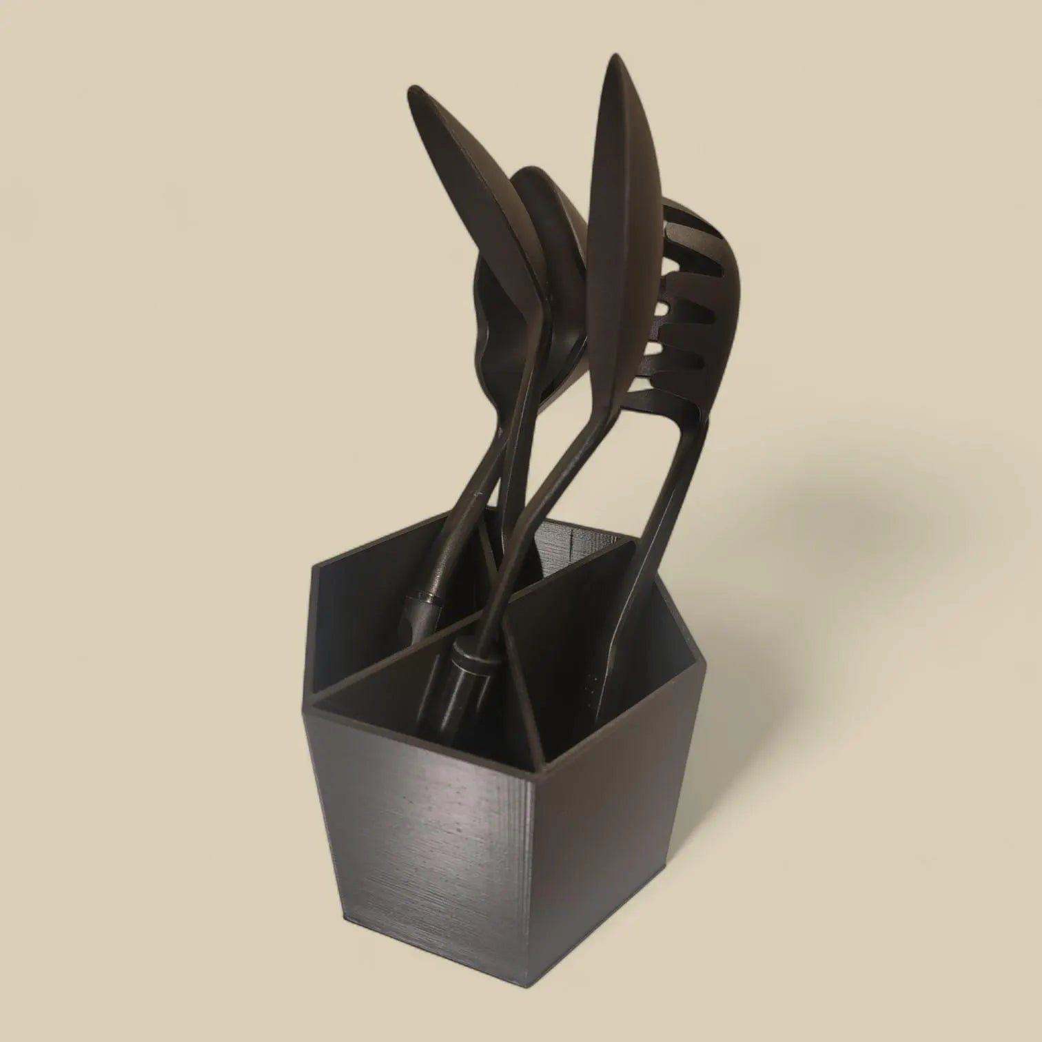 Hexagon Utensil Holder – Kitchen Organizer for Spoons, Spatulas, Cooking Tools, & Cutlery