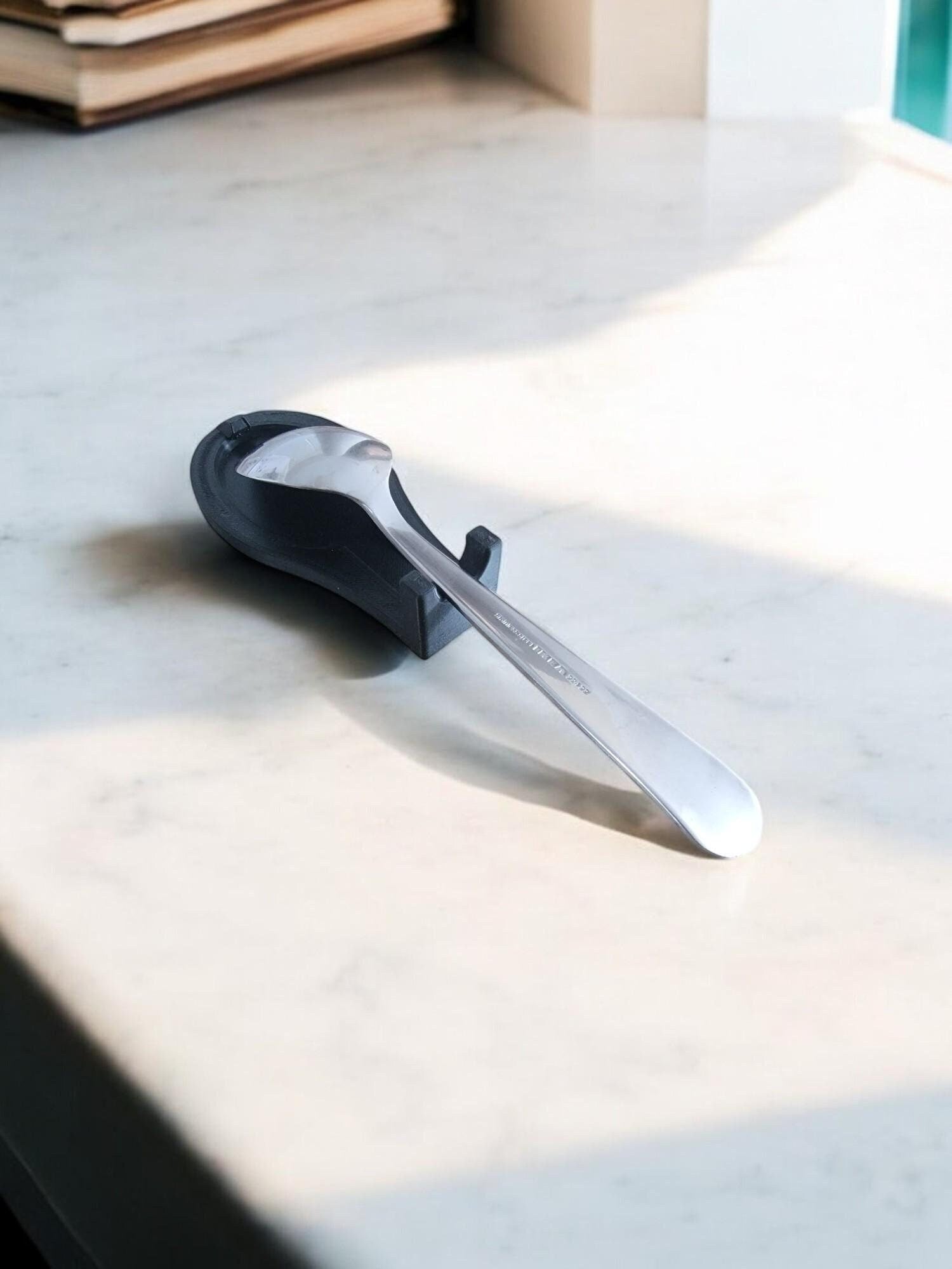 Spoon Rest for Cooking and Baking - Sturdy Spoon Holder for Stirring Spoons on Kitchen Countertop