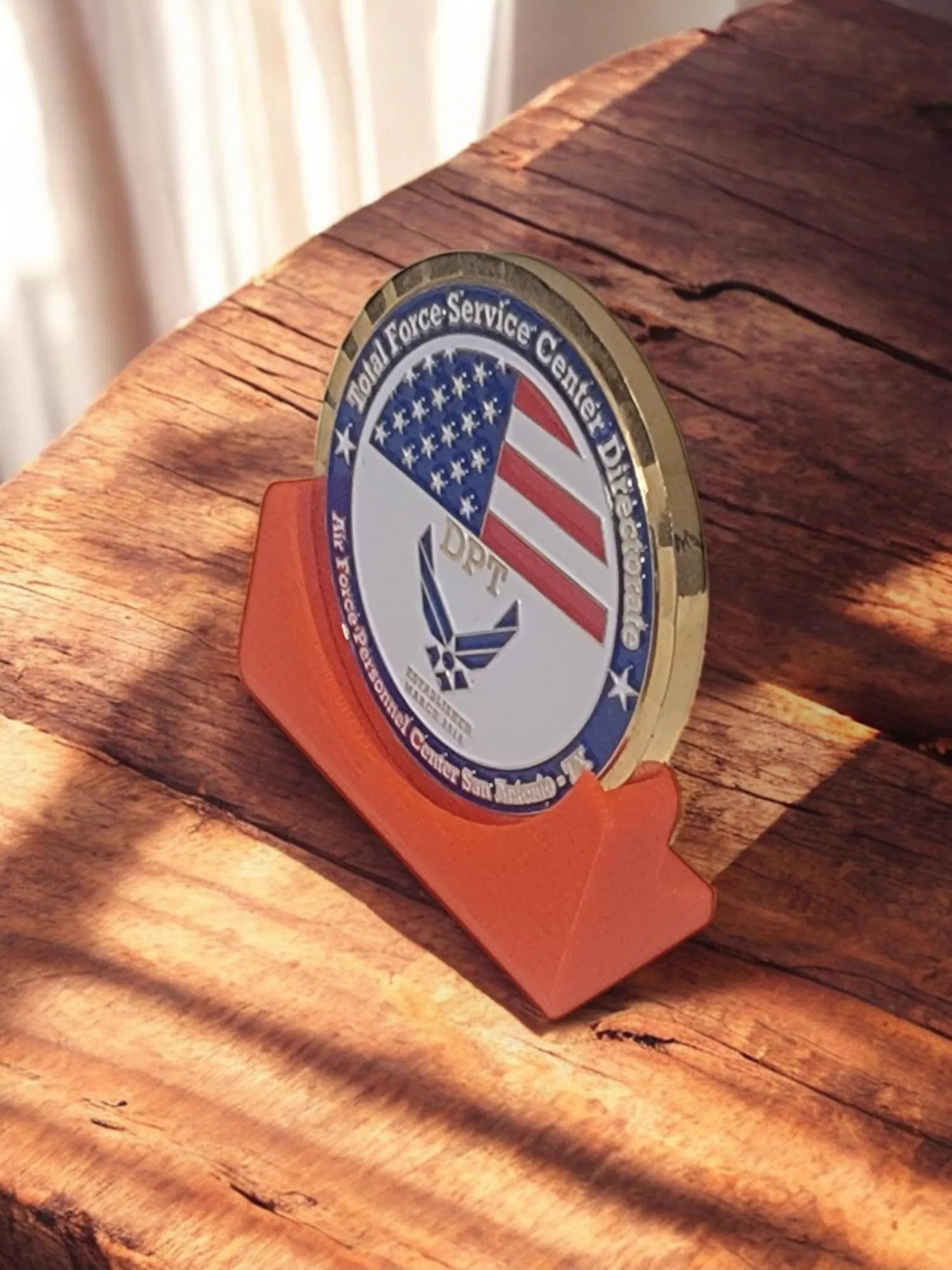 Stand for Challenge Coin – Lightweight Challenge Coin Holder, Display Challenge Coins