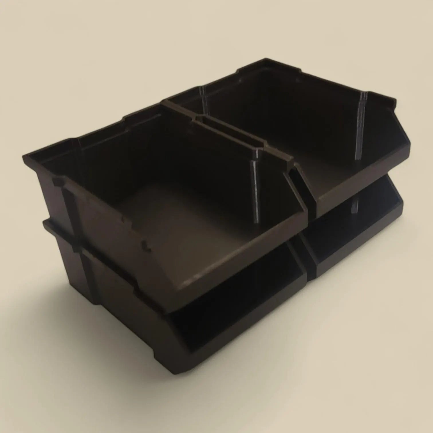 Stackable Storage Bins — Modular Organizers for Garage, Workshop, or Desk — Great for Small Parts!
