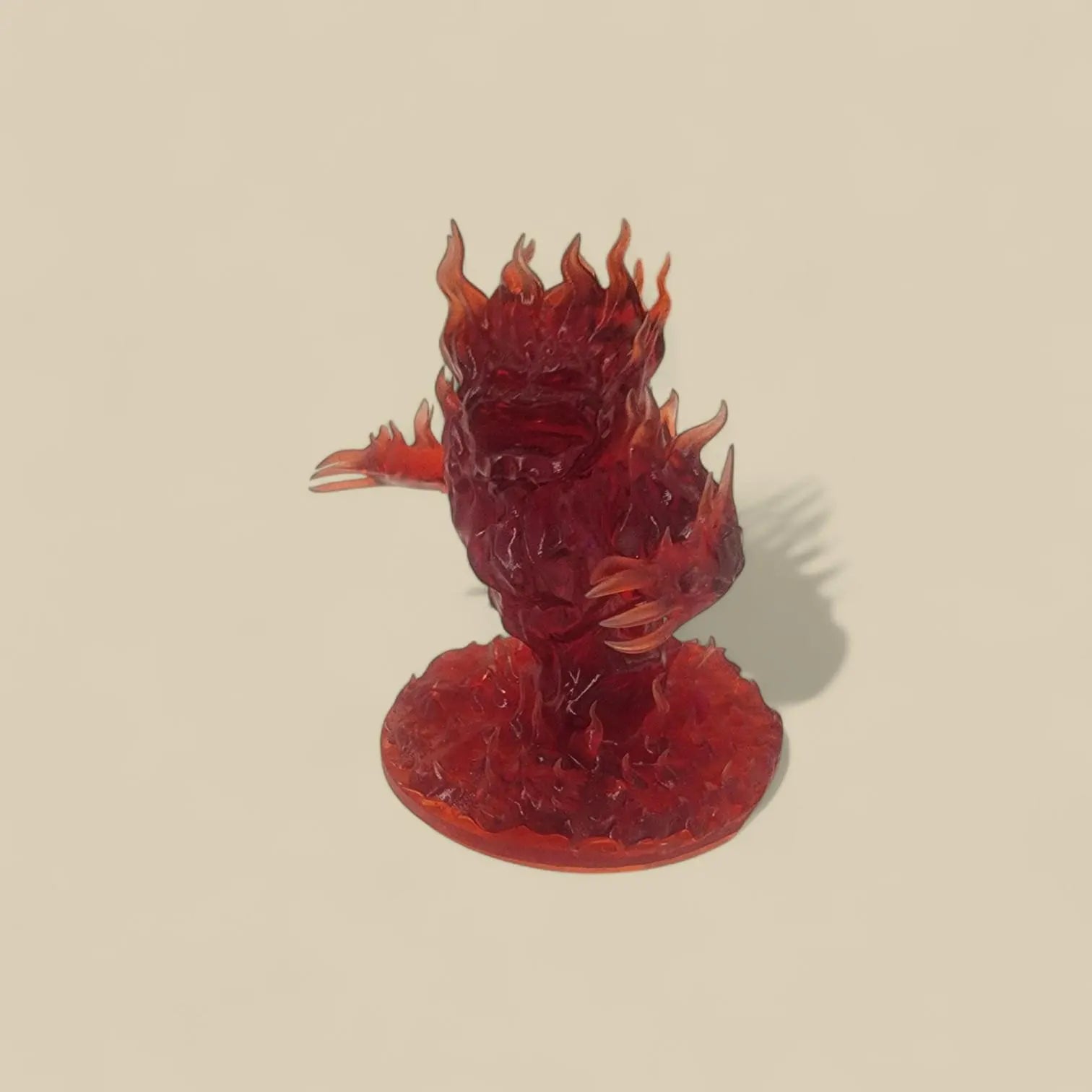 Fire Elemental Miniature with Base – 2.5" Resin Fantasy Mini for D&D, TTRPG, or Display
