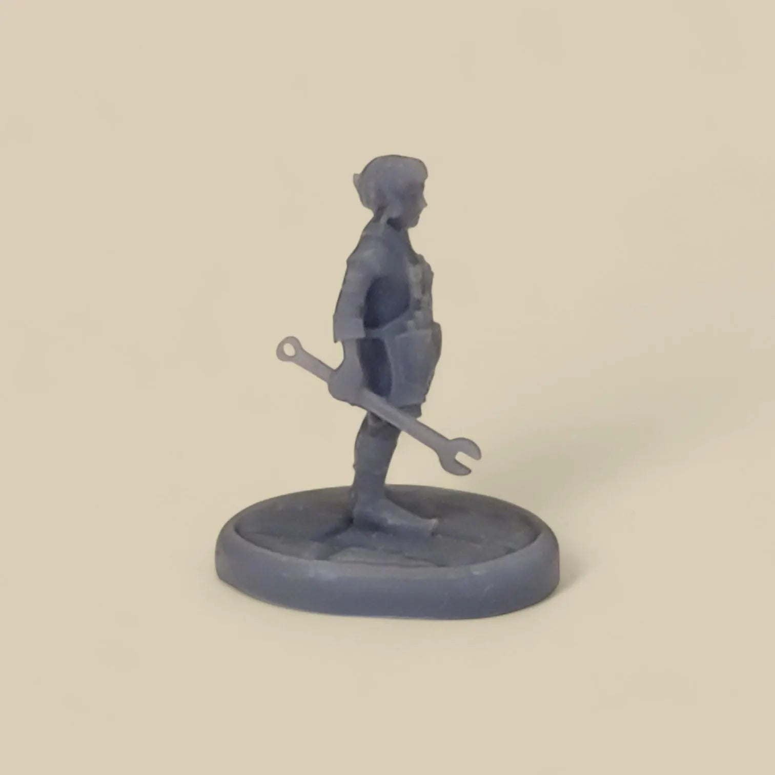 Rock Gnome Miniature with Base – Resin Figurine for Tabletop Games