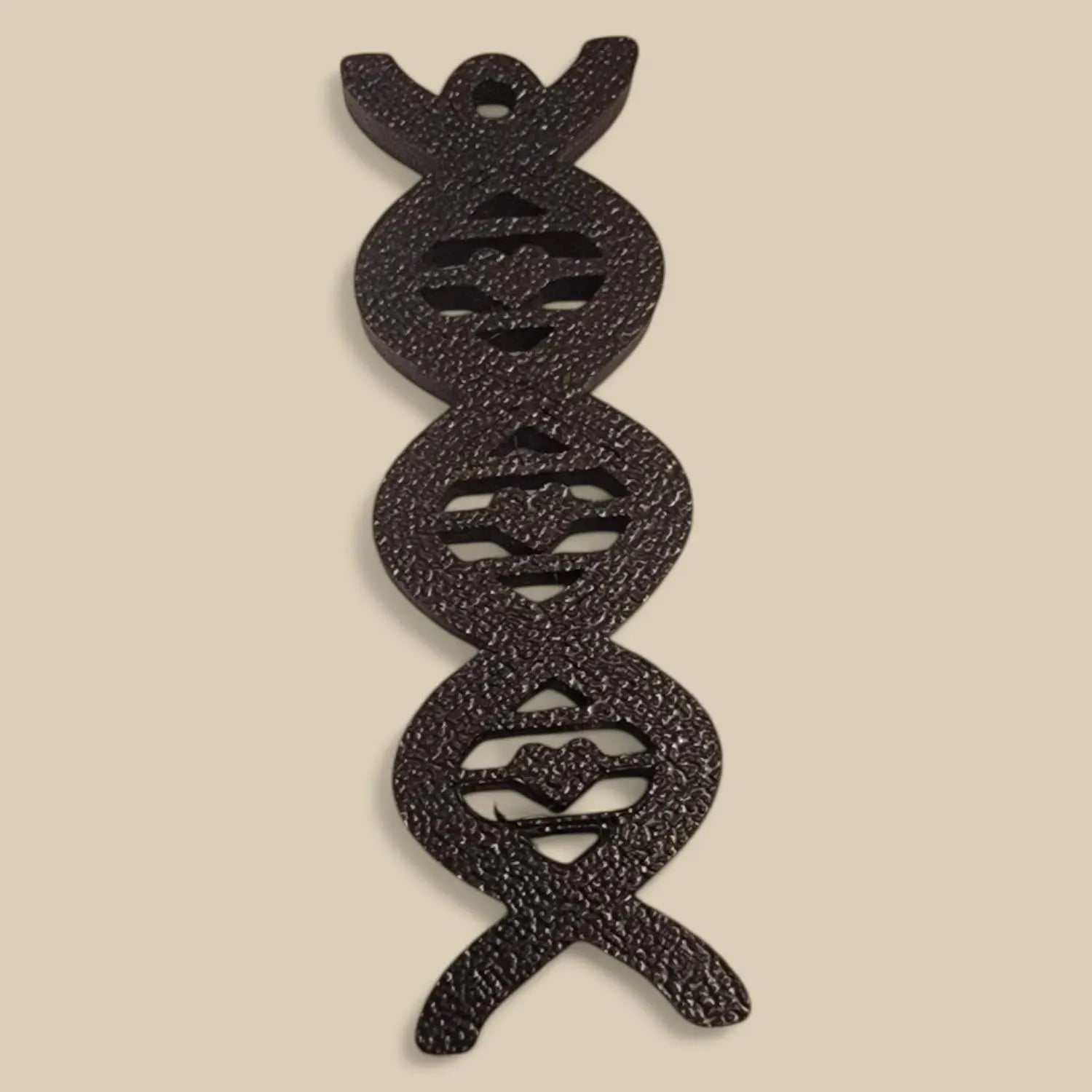 DNA Keychain – Flat Double Helix Science Gift, Durable Biologist Key Ring, Genetics Accessory for Scientists & Students