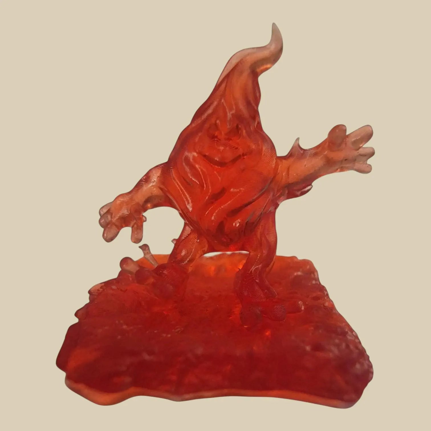 Tiny Fire Sprite Miniature – 0.75" Unpainted Fire Sprite for Tabletop Games, Tabletop Decor, or Gift