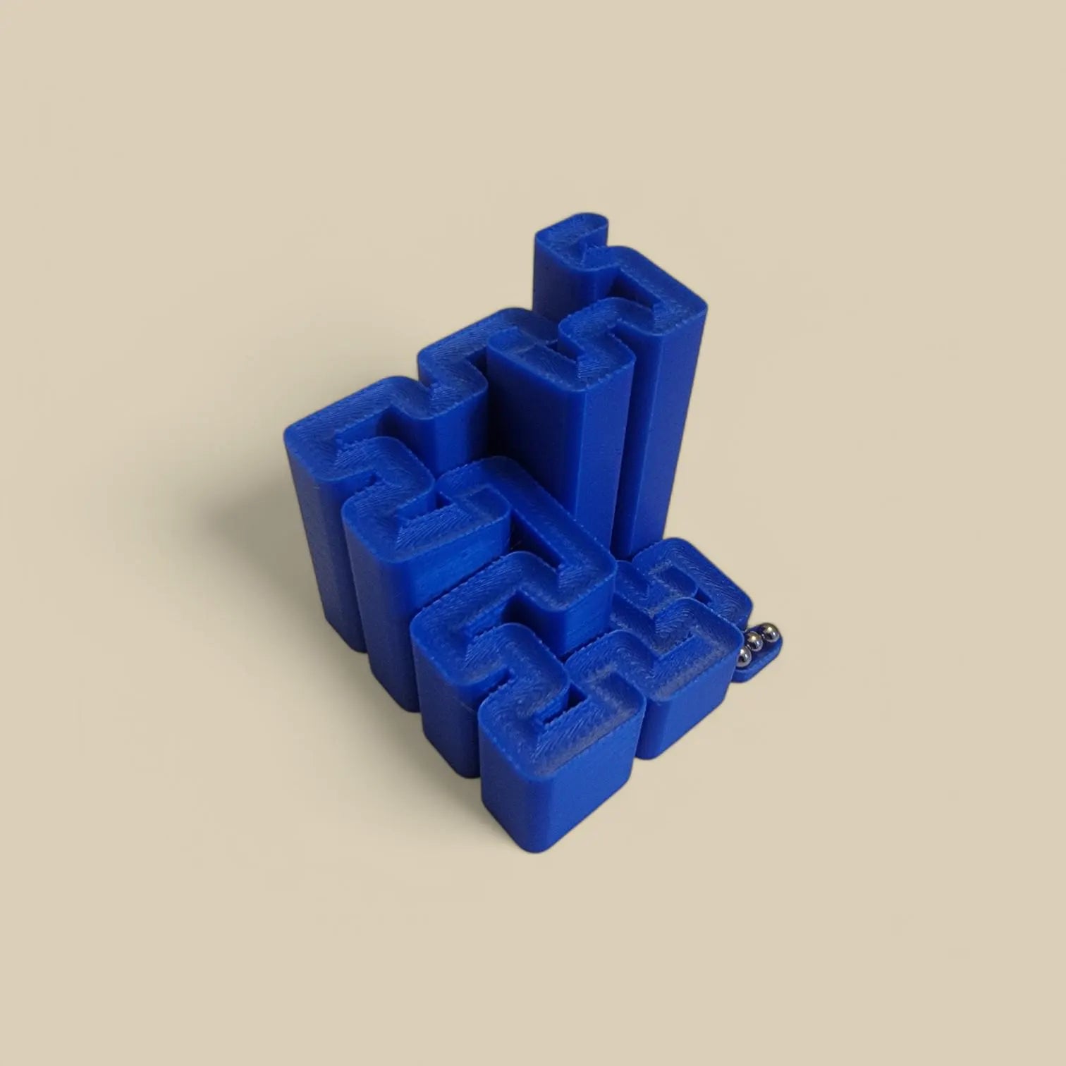 Hilbert Curve Marble Run - Geometric Marble Track, STEM Toy, Desk Decor, 3/16" Bearings Included