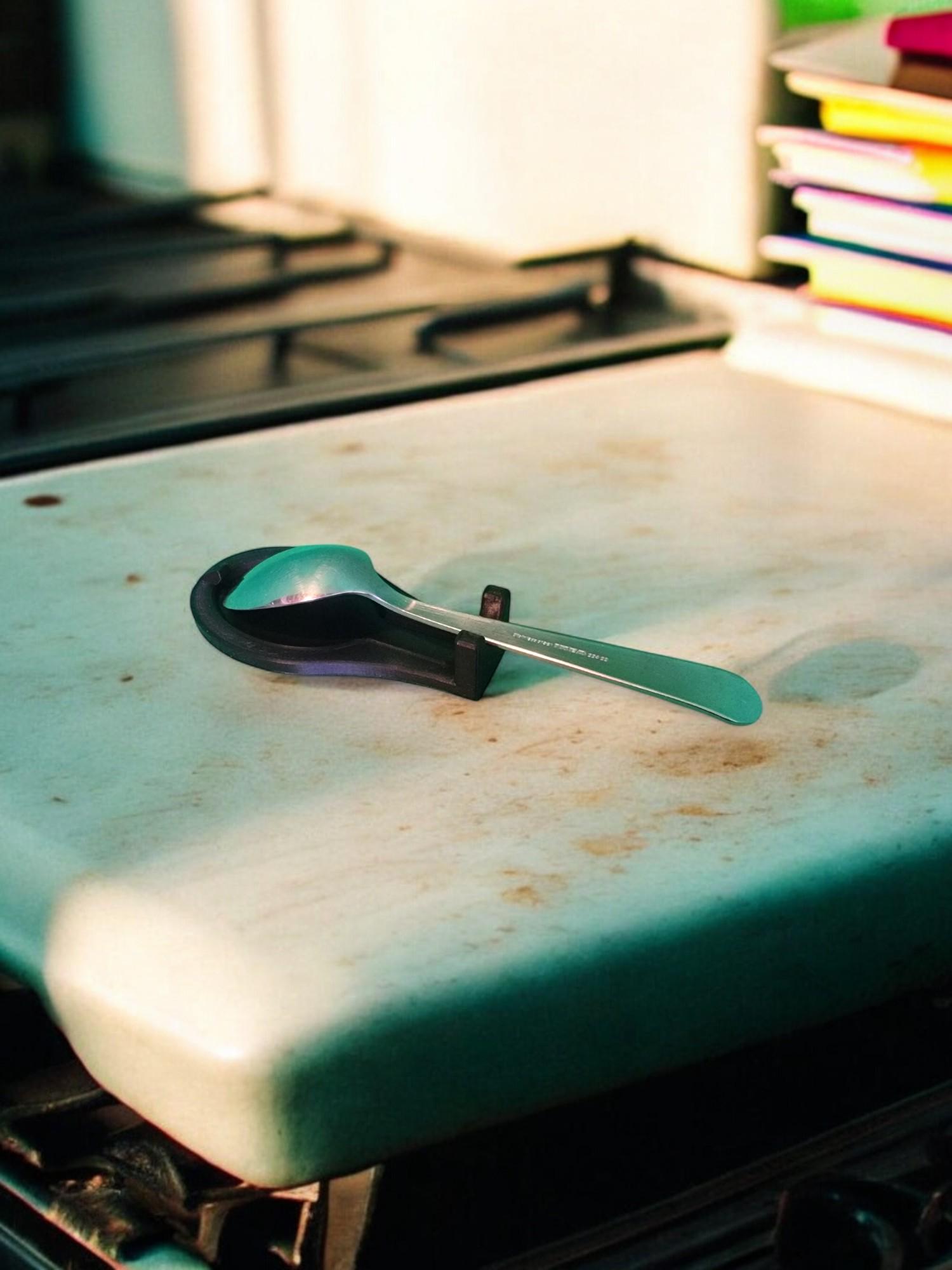 Spoon Rest for Cooking and Baking - Sturdy Spoon Holder for Stirring Spoons on Kitchen Countertop