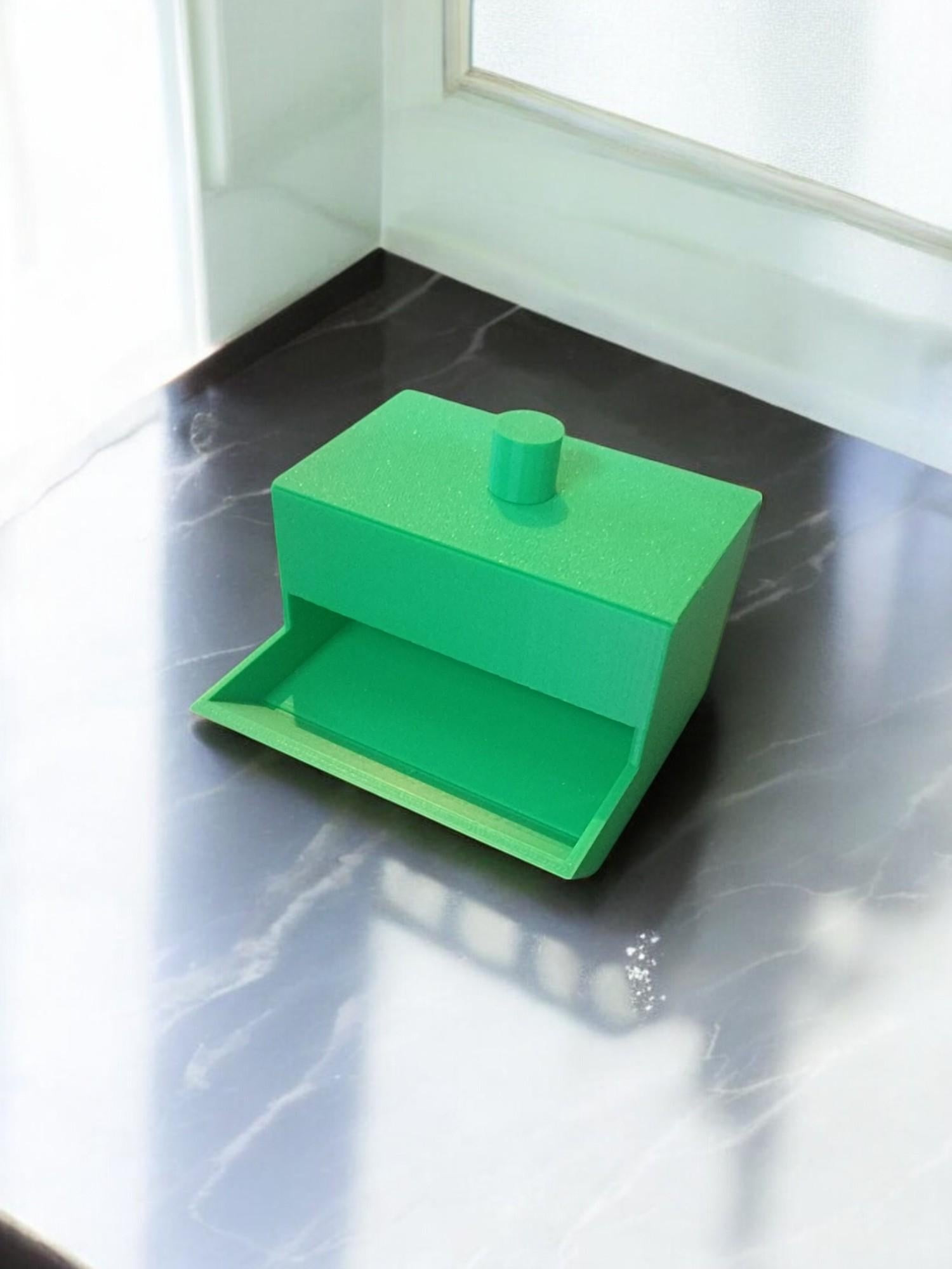 Q-Tip Dispenser - Functional Organizer for Countertop Cotton Swab Storage