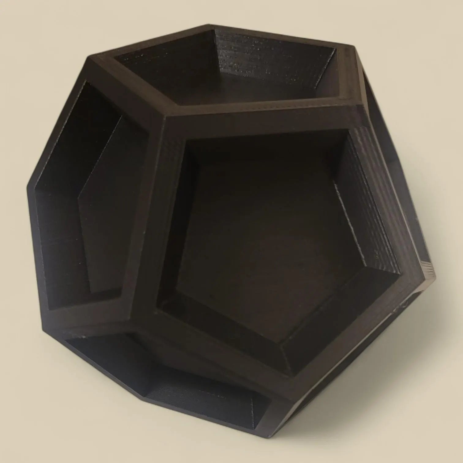 Concave Dodecahedron - Geometric Art - Unique Math Shape Home or Desk Decor