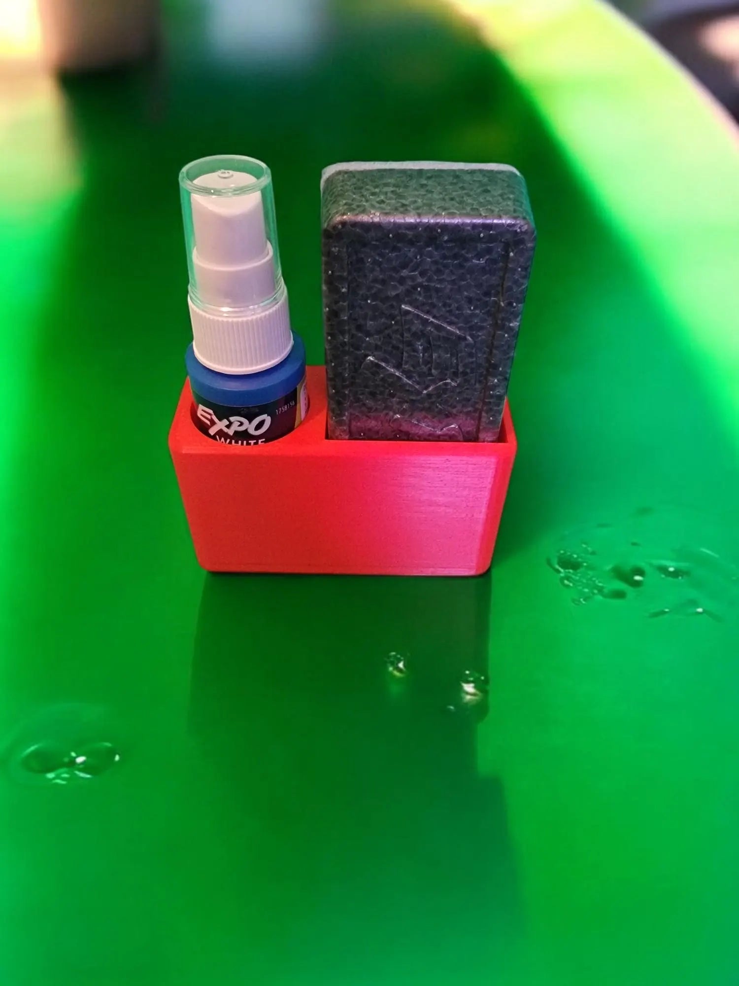 Whiteboard Organizer - Expo Marker and Cleaning Supply Storage - Desk Organizer for Markers, Erasers & Cleaning Tools