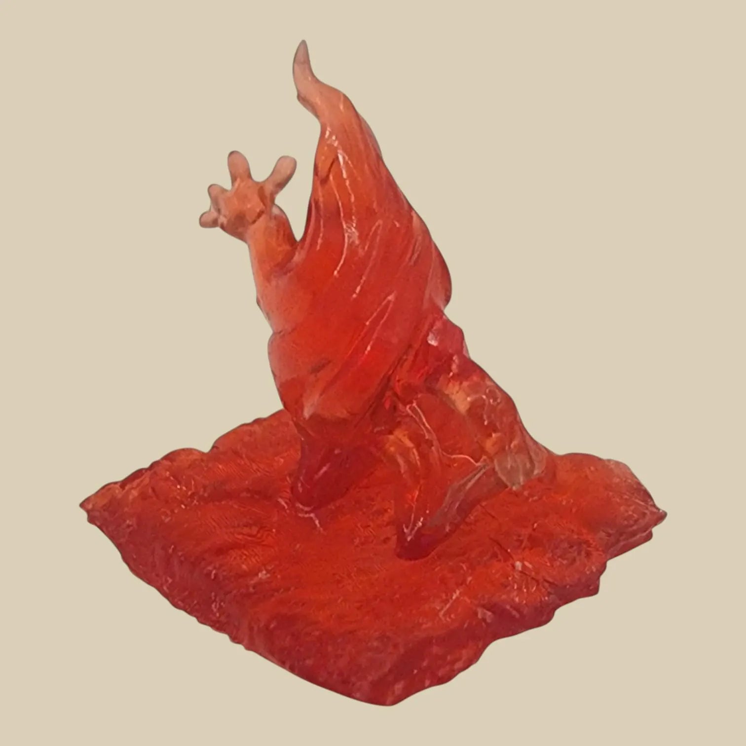 Tiny Fire Sprite Miniature – 0.75" Unpainted Fire Sprite for Tabletop Games, Tabletop Decor, or Gift