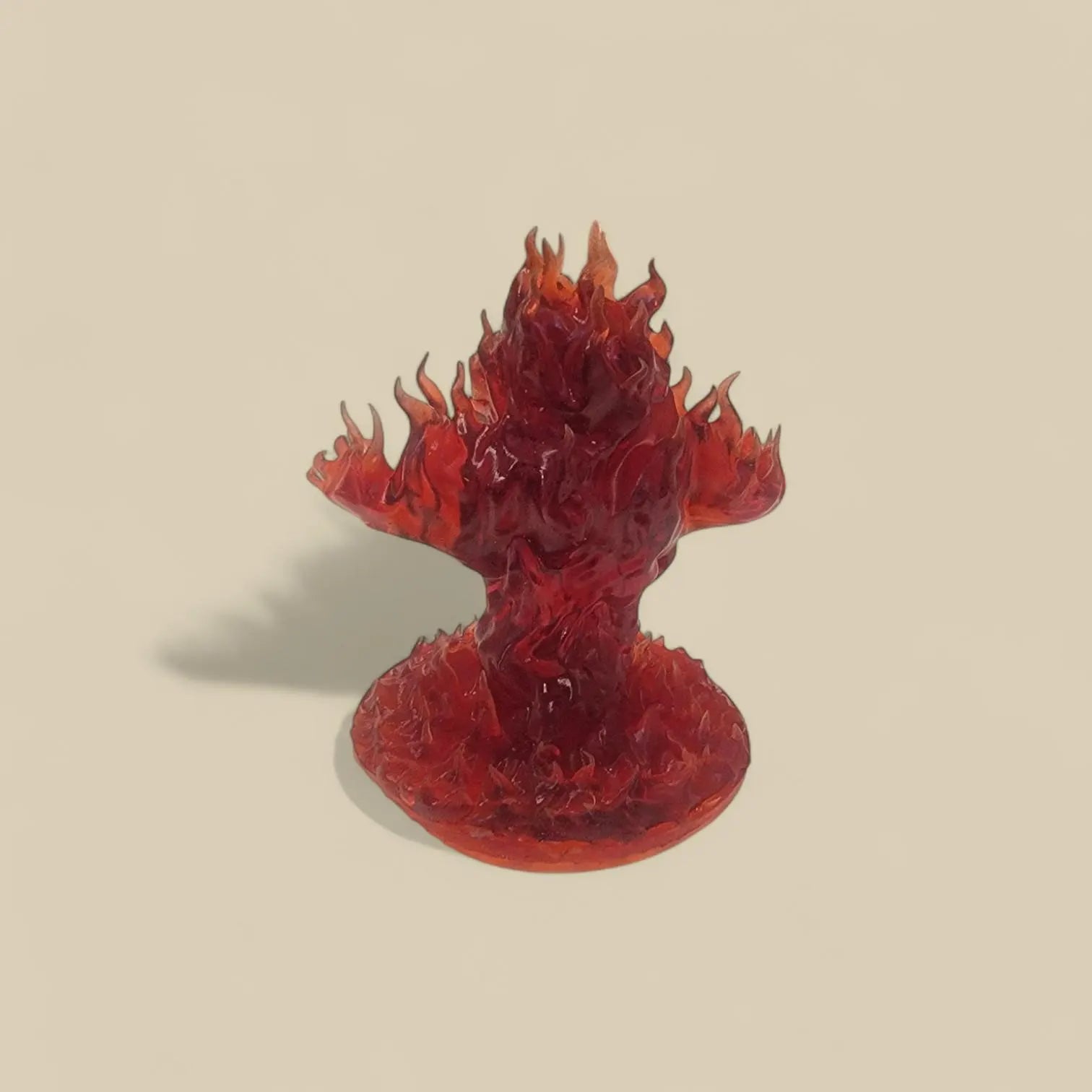 Fire Elemental Miniature with Base – 2.5" Resin Fantasy Mini for D&D, TTRPG, or Display
