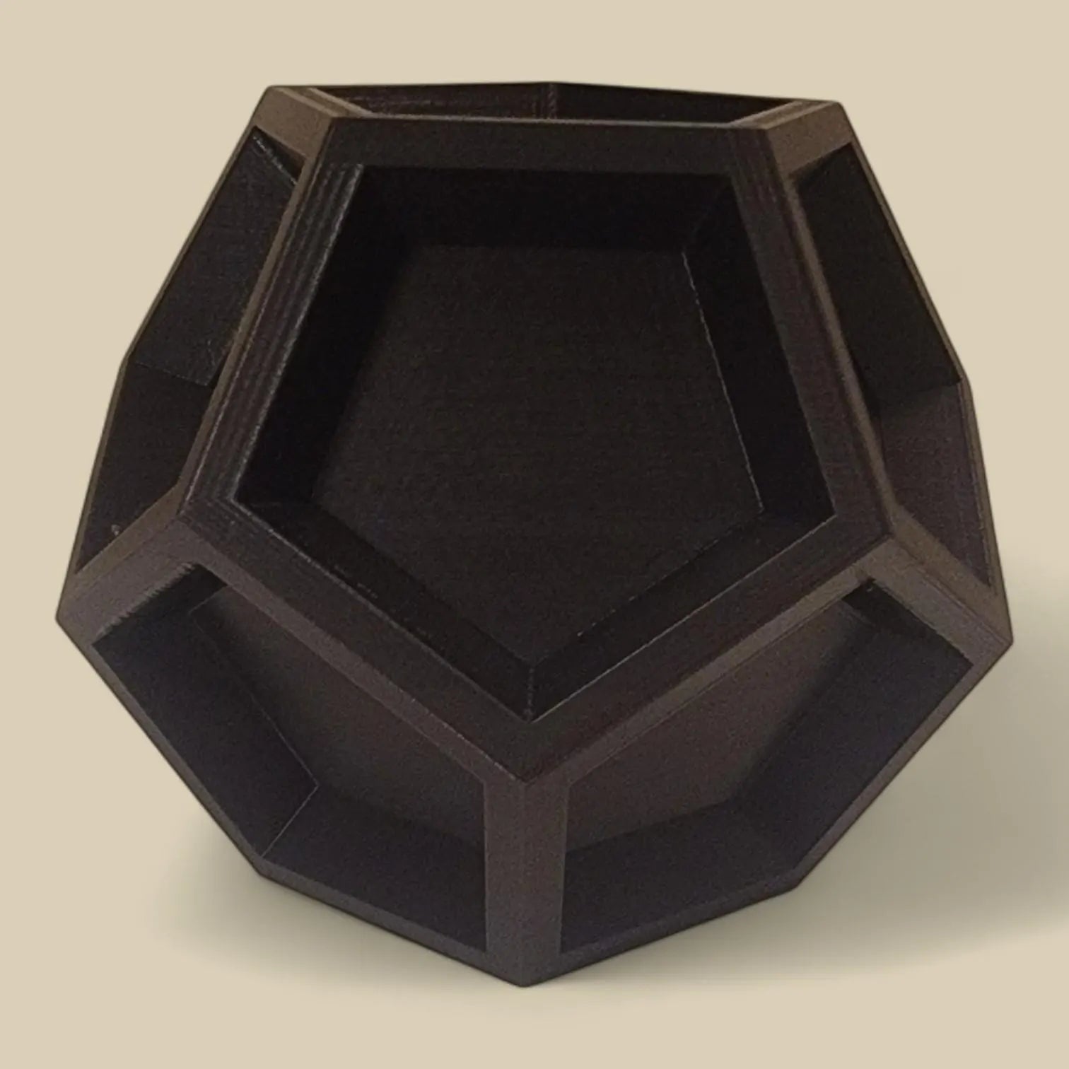 Concave Dodecahedron - Geometric Art - Unique Math Shape Home or Desk Decor