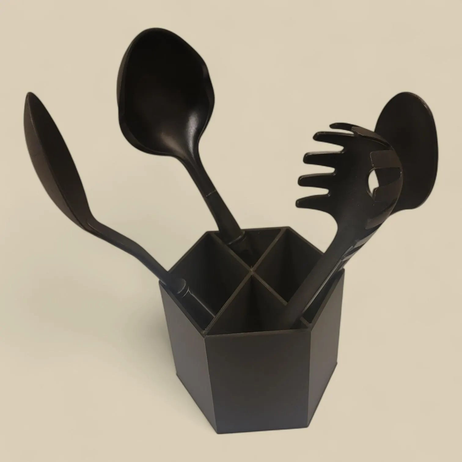 Hexagon Utensil Holder – Kitchen Organizer for Spoons, Spatulas, Cooking Tools, & Cutlery