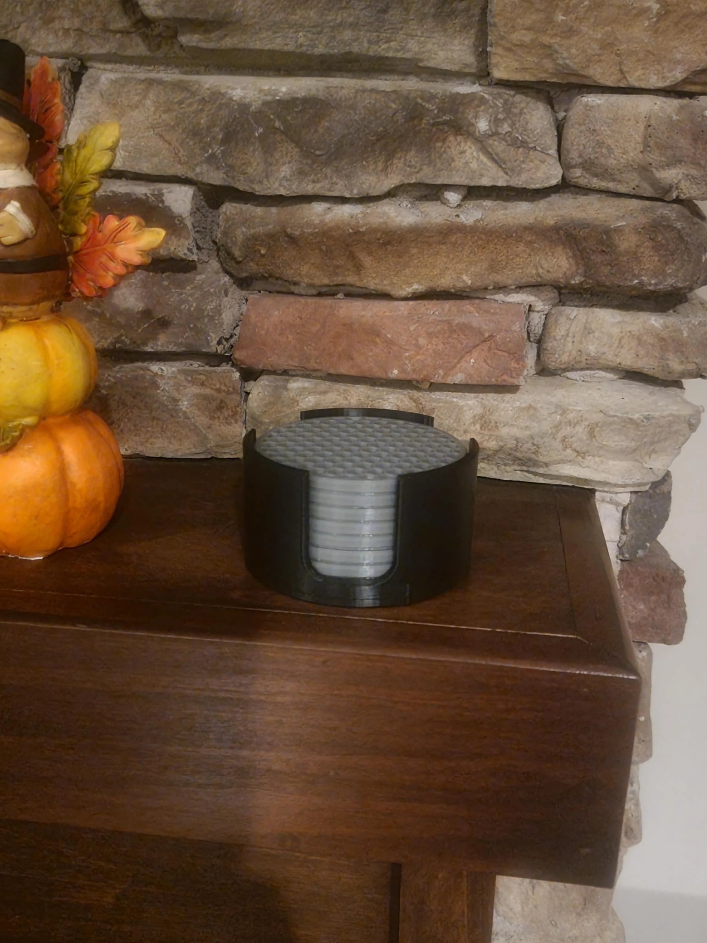 Coaster Set - Unique Plastic Coasters for Modern Living Room Decor!  Set of Seven Coasters for Drinks - Coasters Set