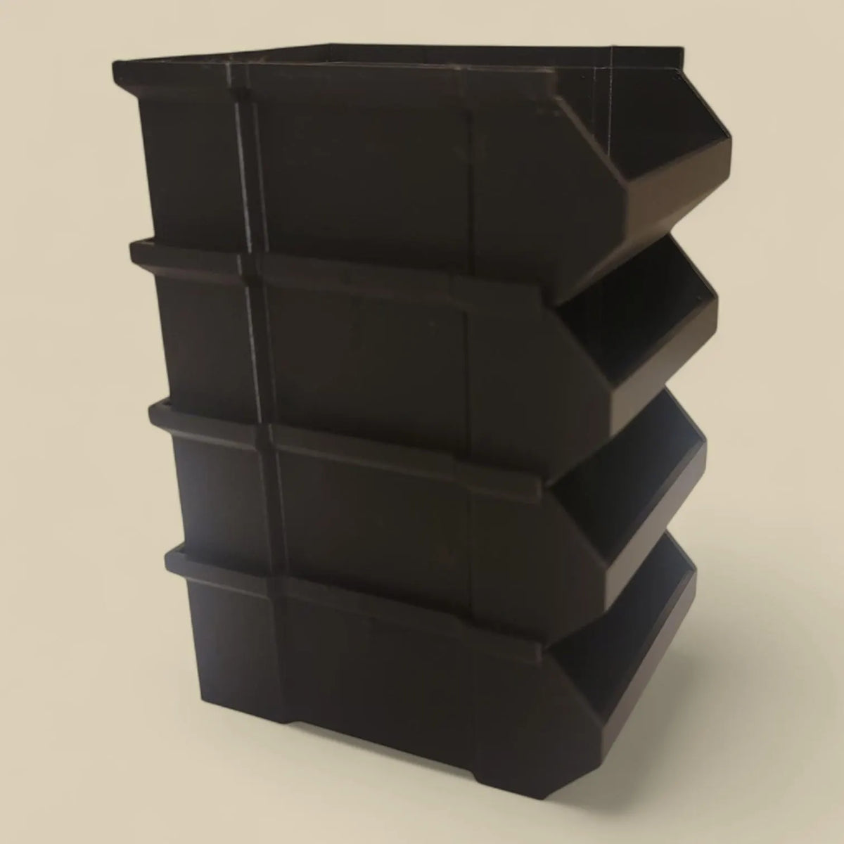 Stackable Storage Bins — Modular Organizers for Garage, Workshop, or Desk — Great for Small Parts!