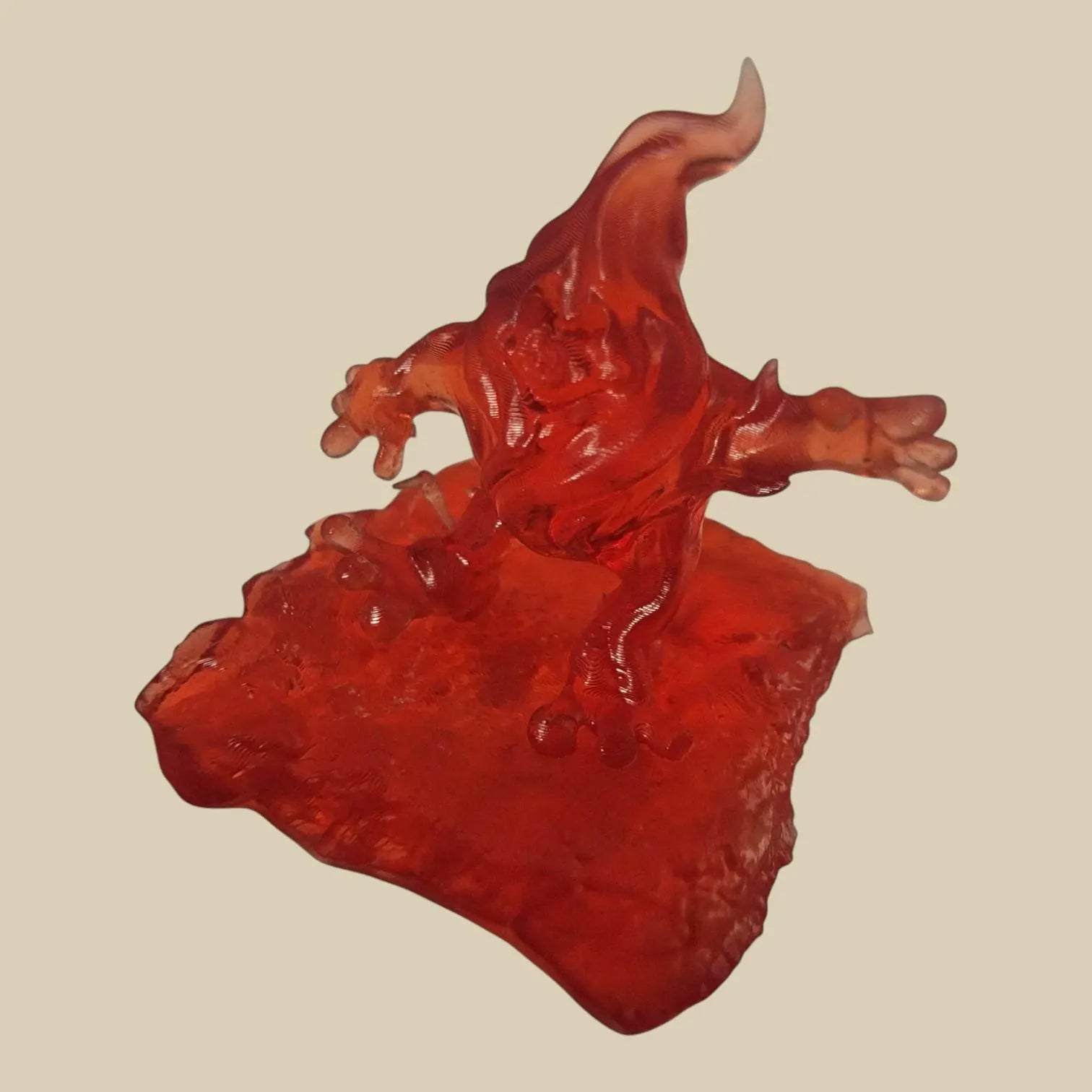 Tiny Fire Sprite Miniature – 0.75" Unpainted Fire Sprite for Tabletop Games, Tabletop Decor, or Gift