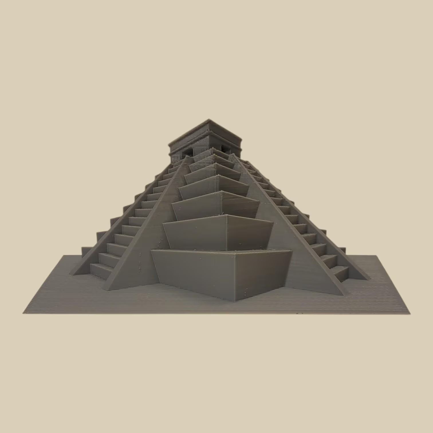 Forced Perspective Mayan Temple – Optical Illusion Piece for Decor