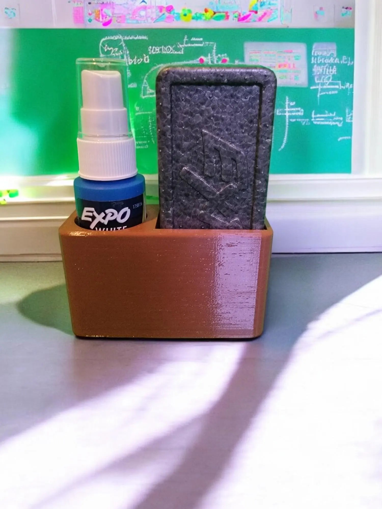 Whiteboard Organizer - Expo Marker and Cleaning Supply Storage - Desk Organizer for Markers, Erasers & Cleaning Tools