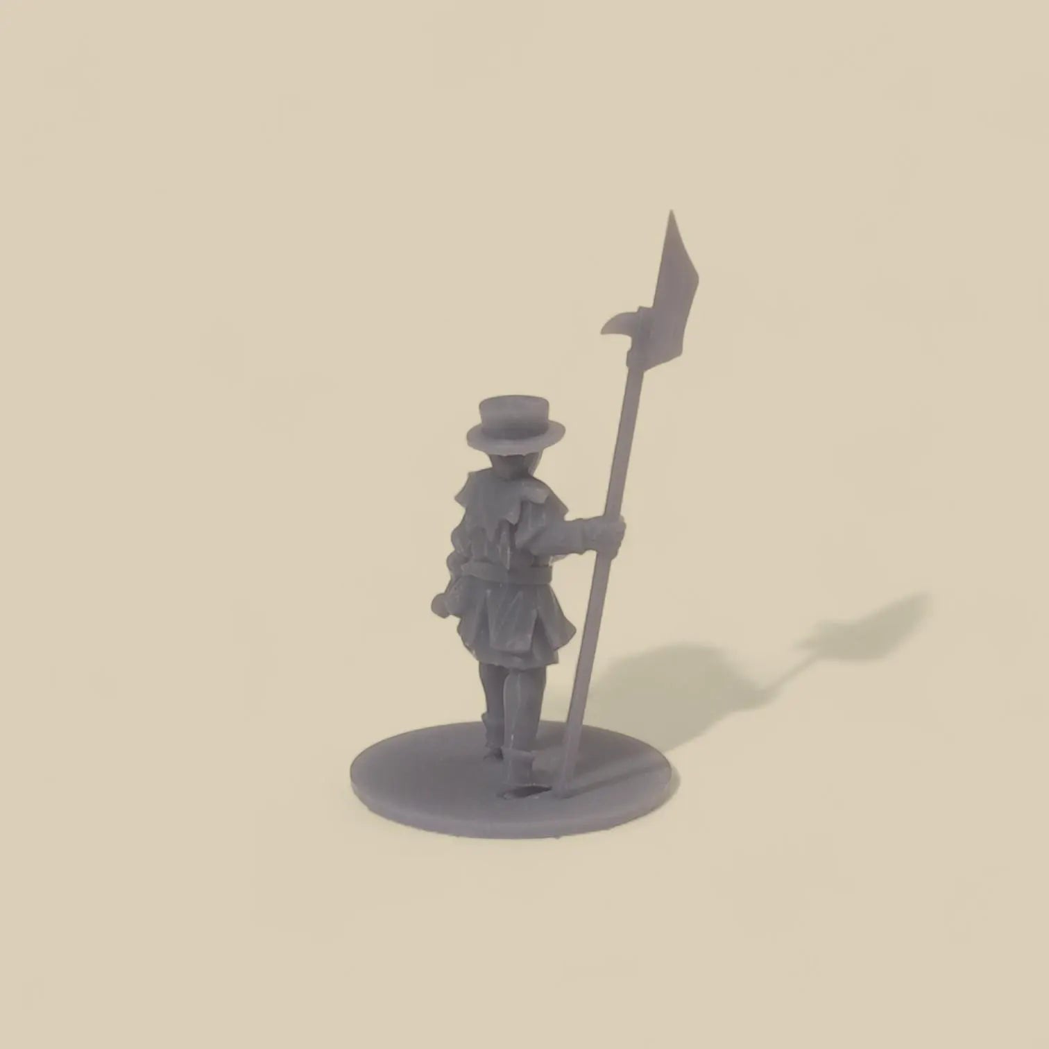 Soldier Miniature with Spear & Sword – 2.25" Tall Tabletop Figure with Base