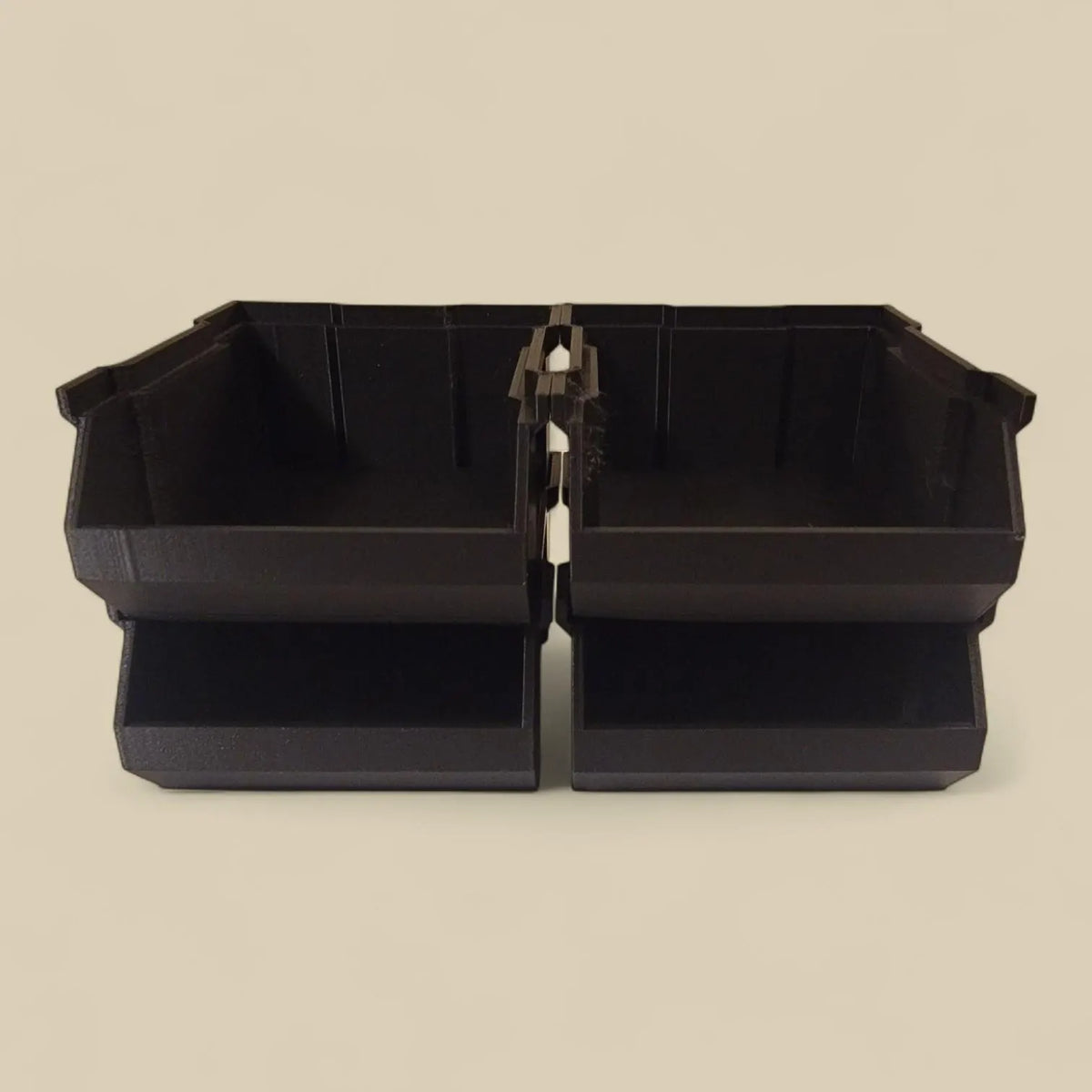 Stackable Storage Bins — Modular Organizers for Garage, Workshop, or Desk — Great for Small Parts!