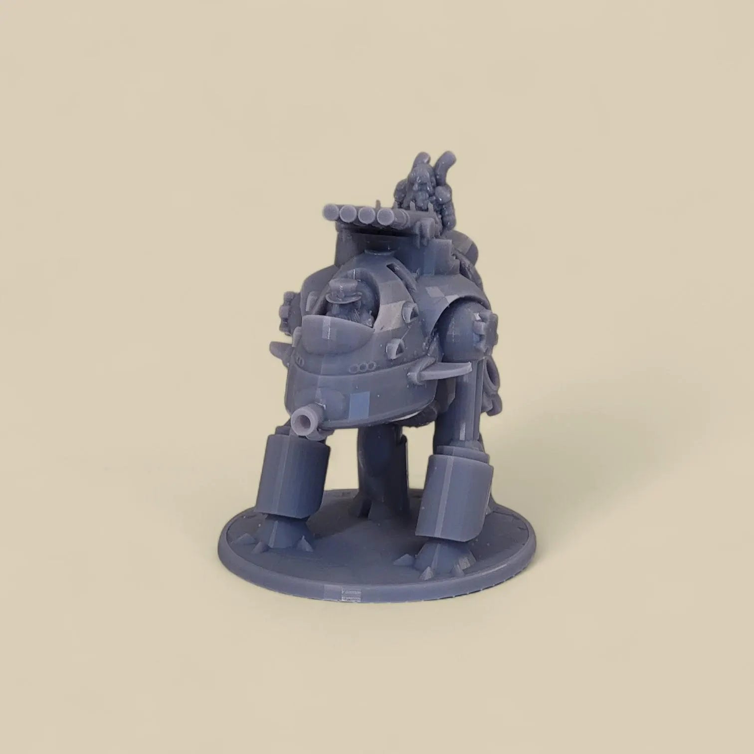 Dwarven Cannon Mech Miniature with Base – Resin Model for Tabletop Games