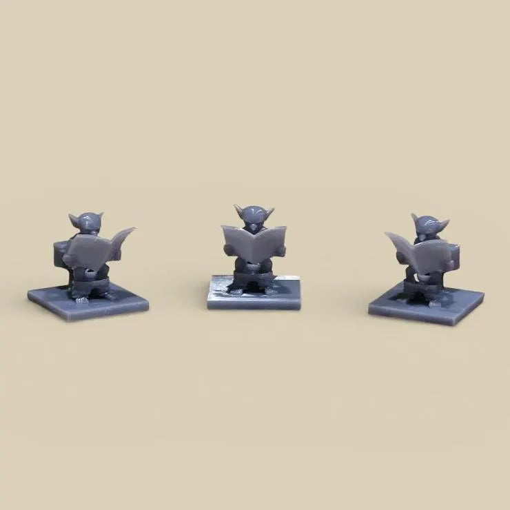 Toilet Goblin Miniature – Fantasy Resin Figurine of Goblin on Toilet Reading Book